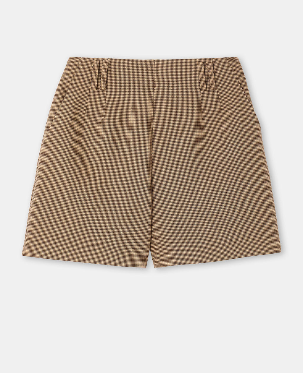 Short city taille haute motif mini pied-de-poule
