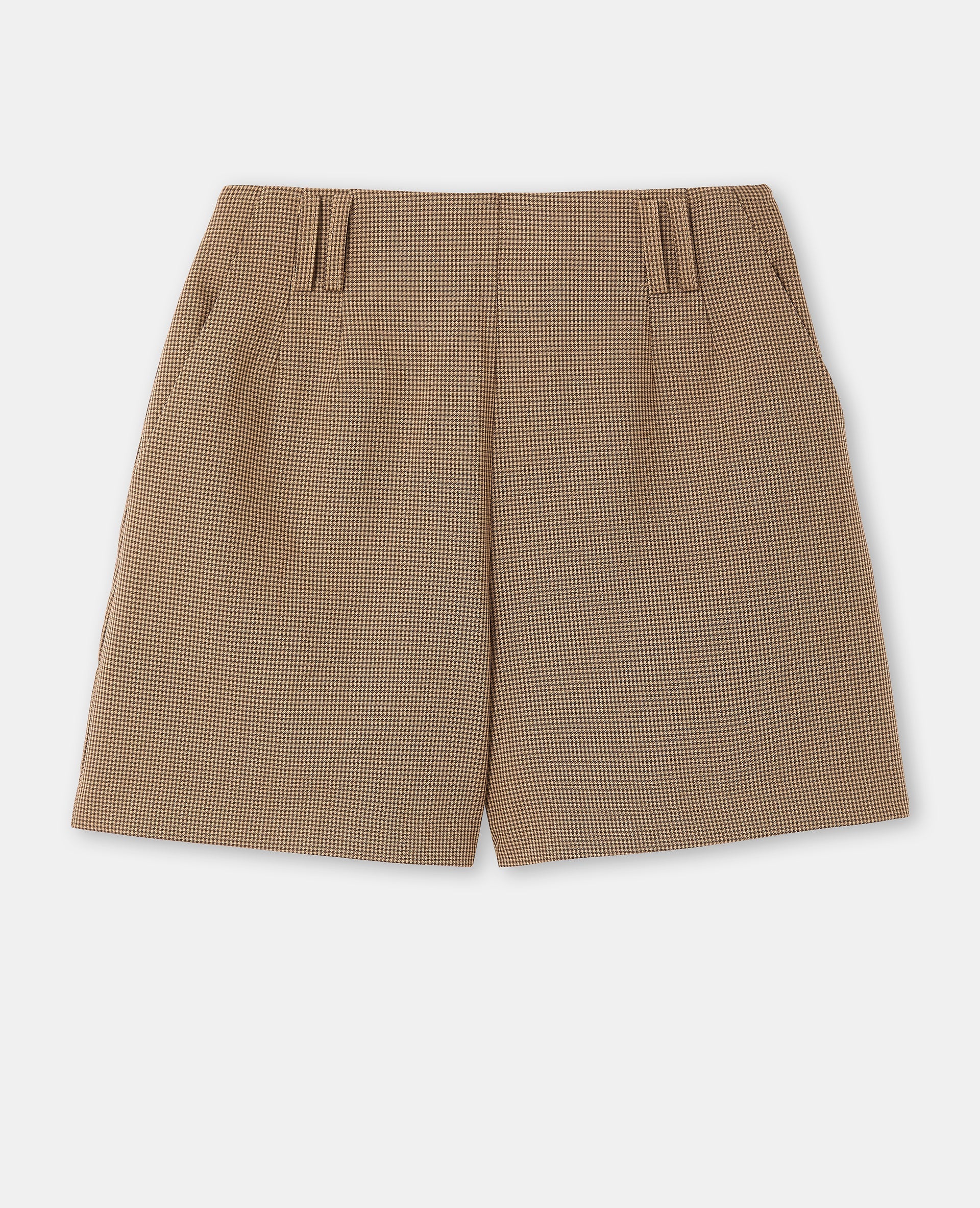 Short city taille haute motif mini pied-de-poule