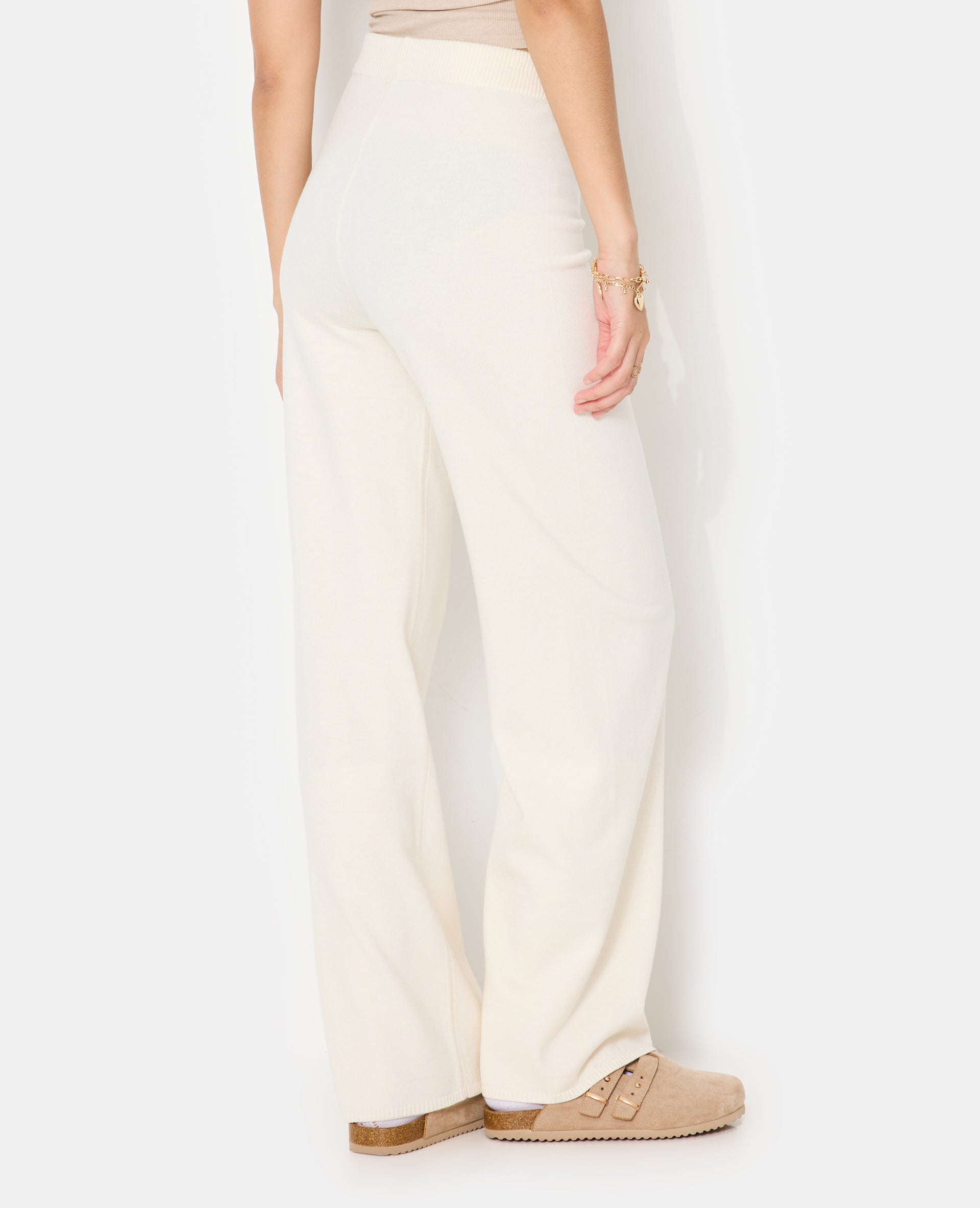 Pantalon droit en maille