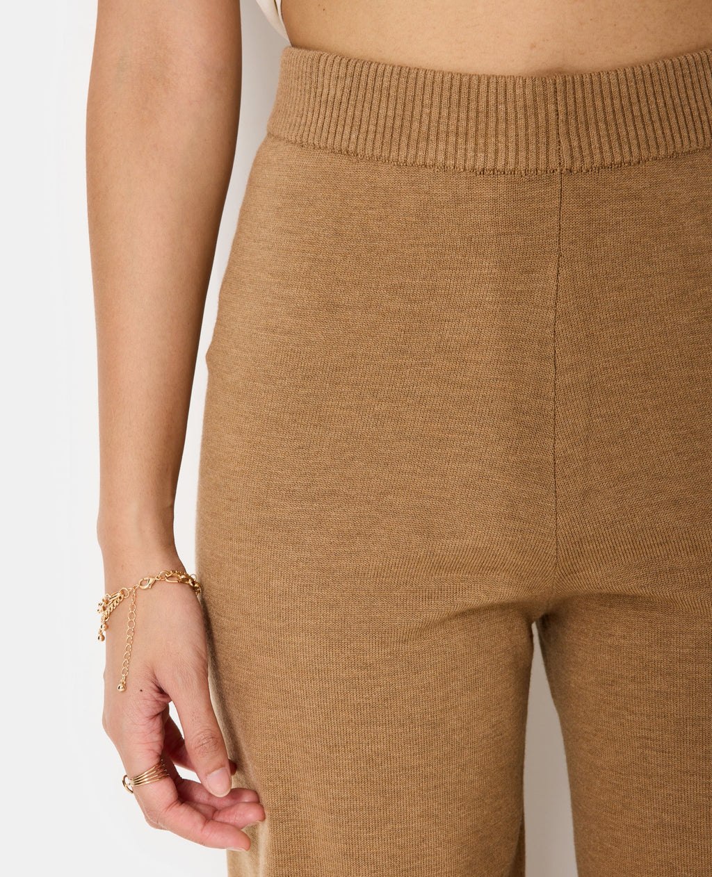 Pantalon droit en maille