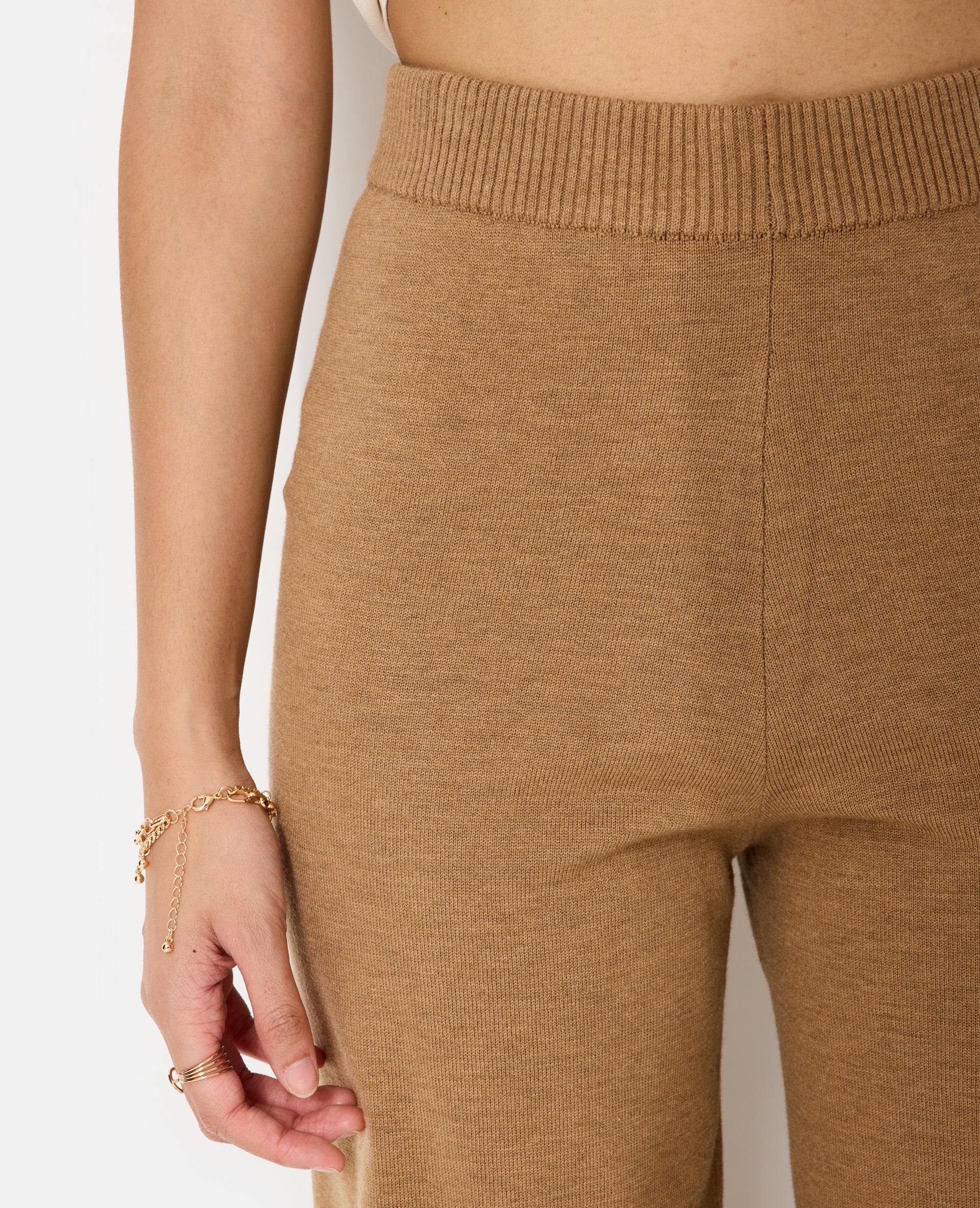Pantalon droit en maille