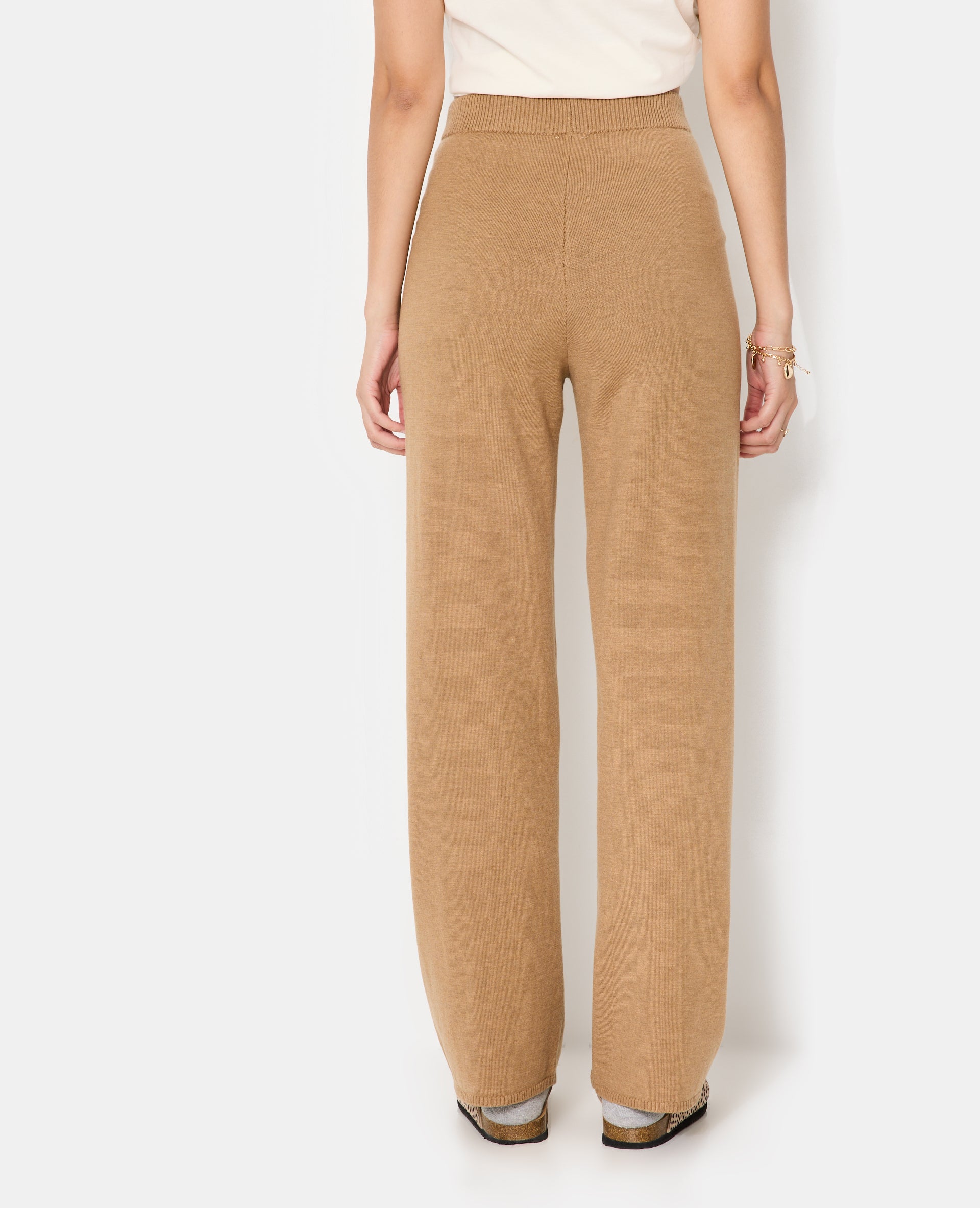 Pantalon droit en maille