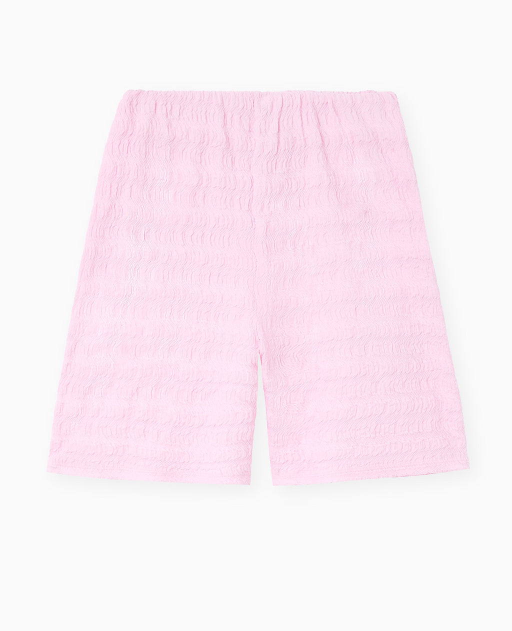 Short ceinture élastiquée en maille reliefée