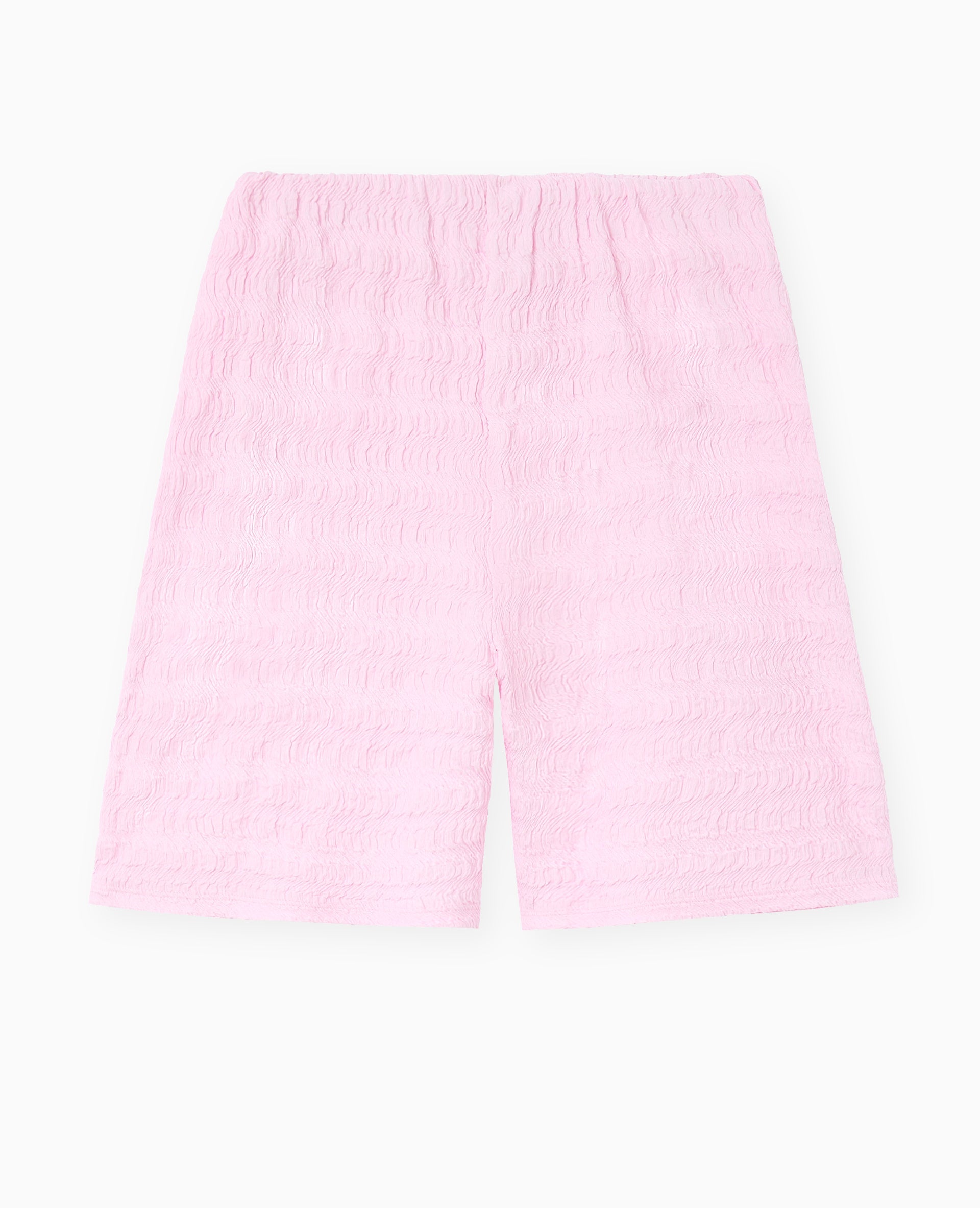 Short ceinture élastiquée en maille reliefée