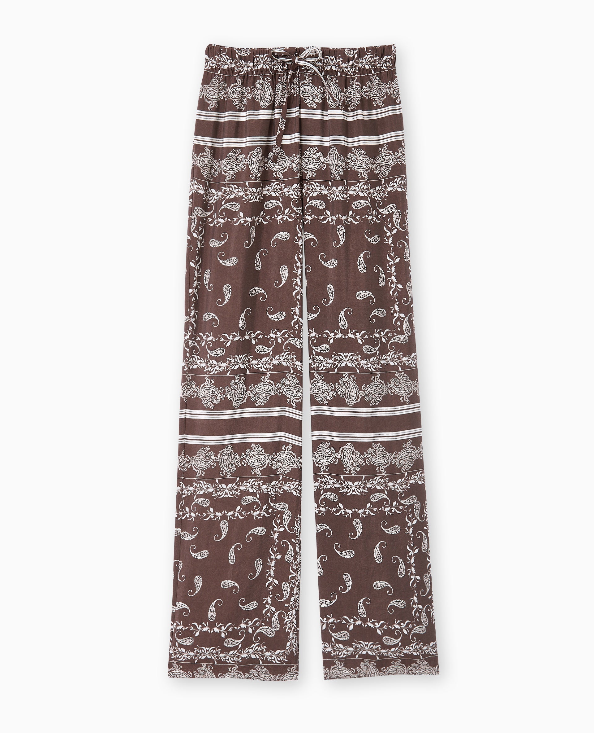 Pantalon taille coulissée motif bandana