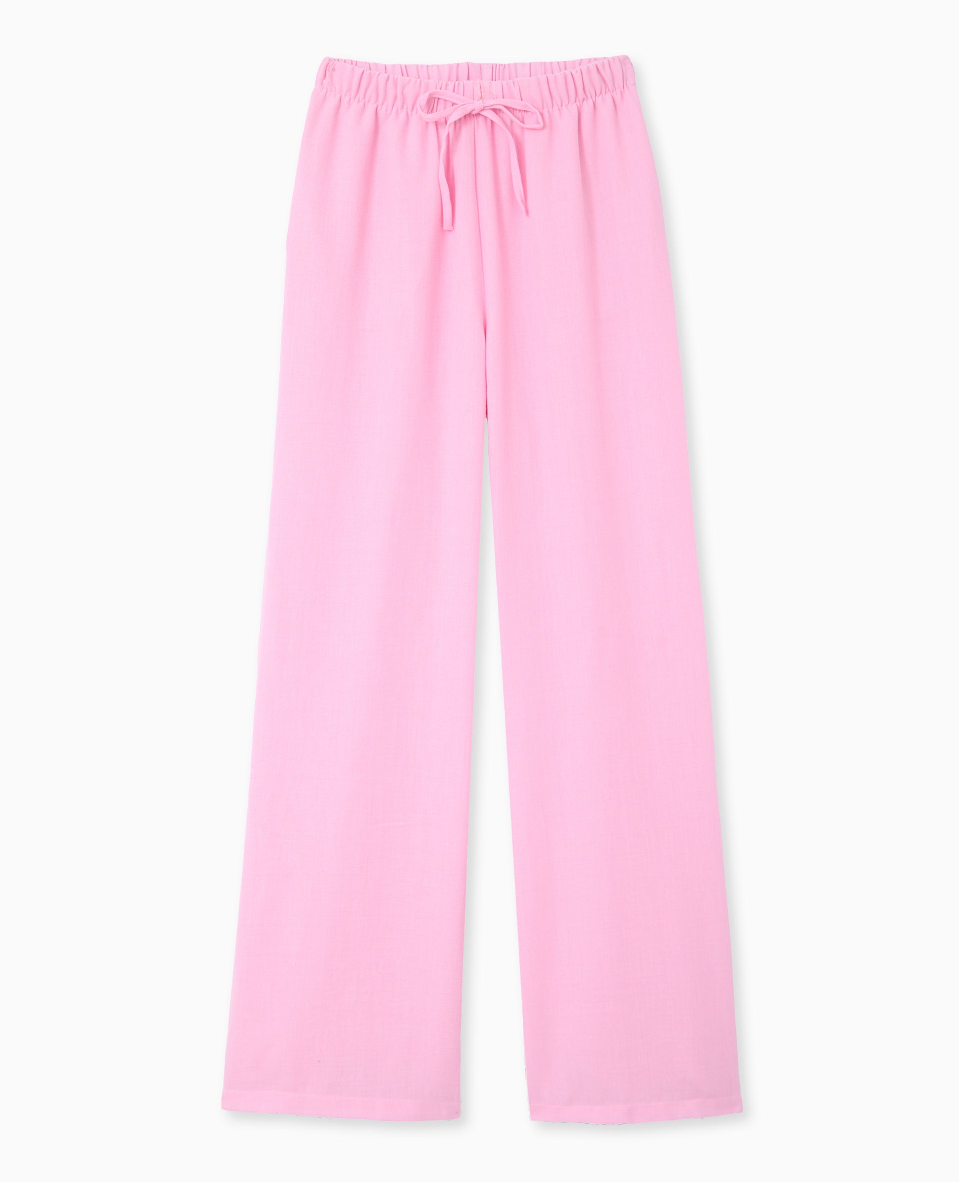 Pantalon droit et large avec ceinture coulissée