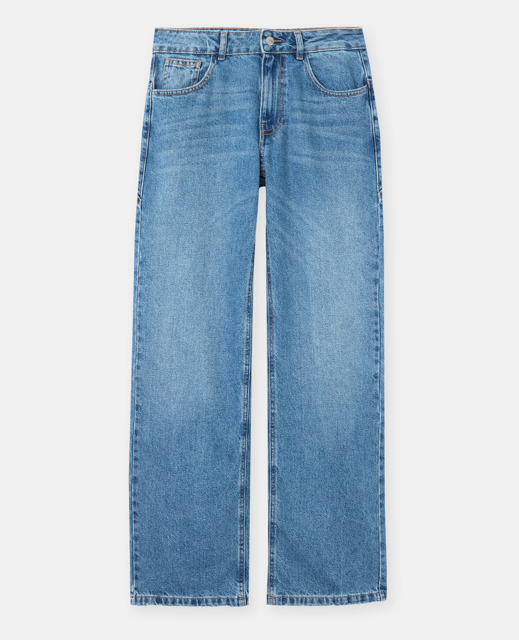 Jean straight taille medium avec étoiles dos