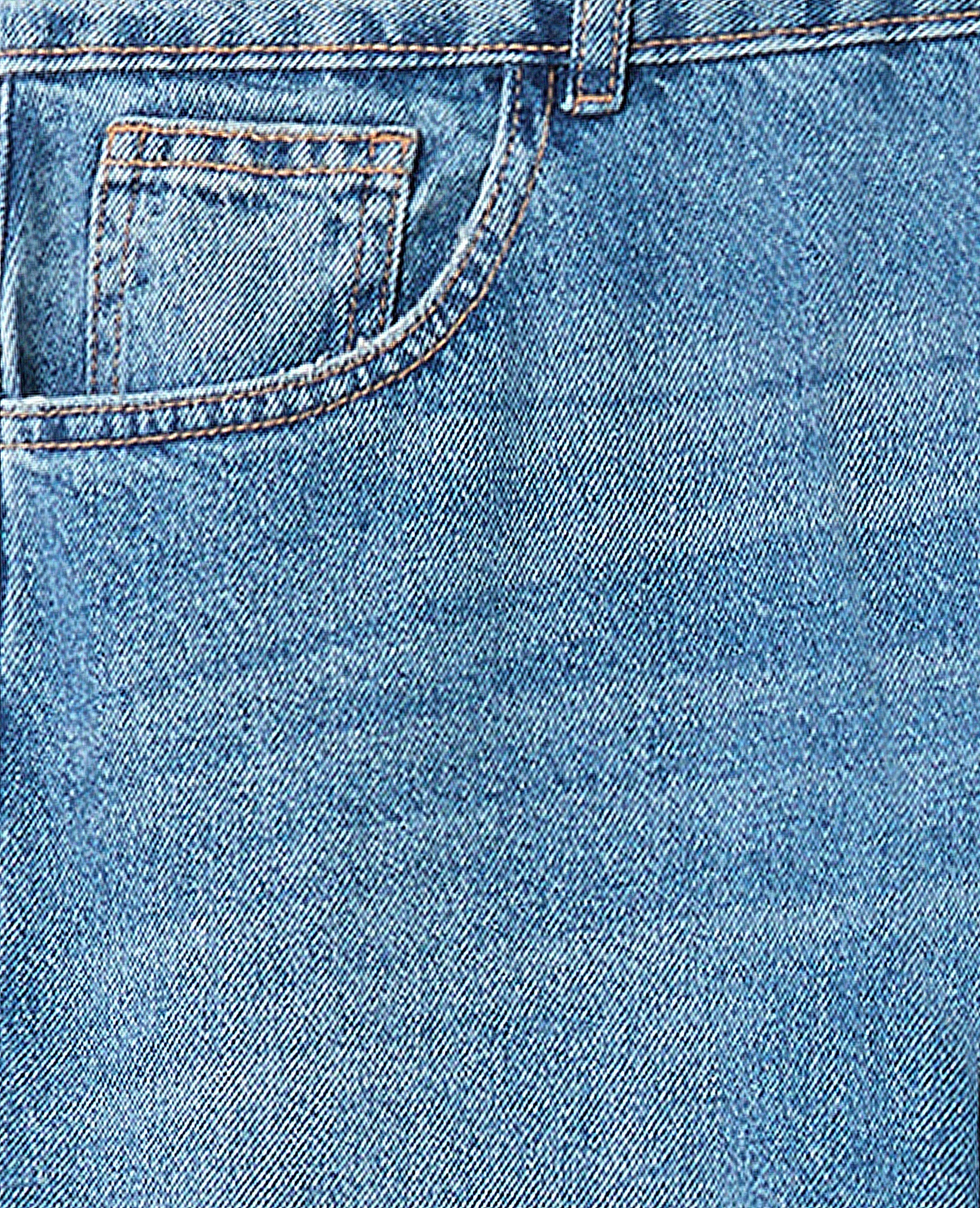 Jean straight taille medium avec étoiles dos