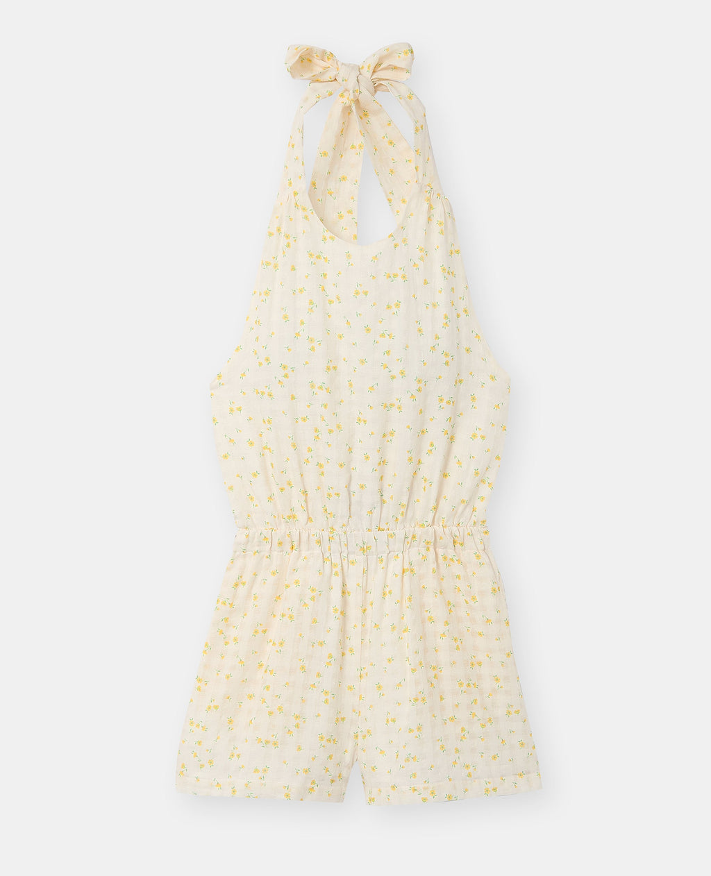 Combishort dos-nu motif fleurs