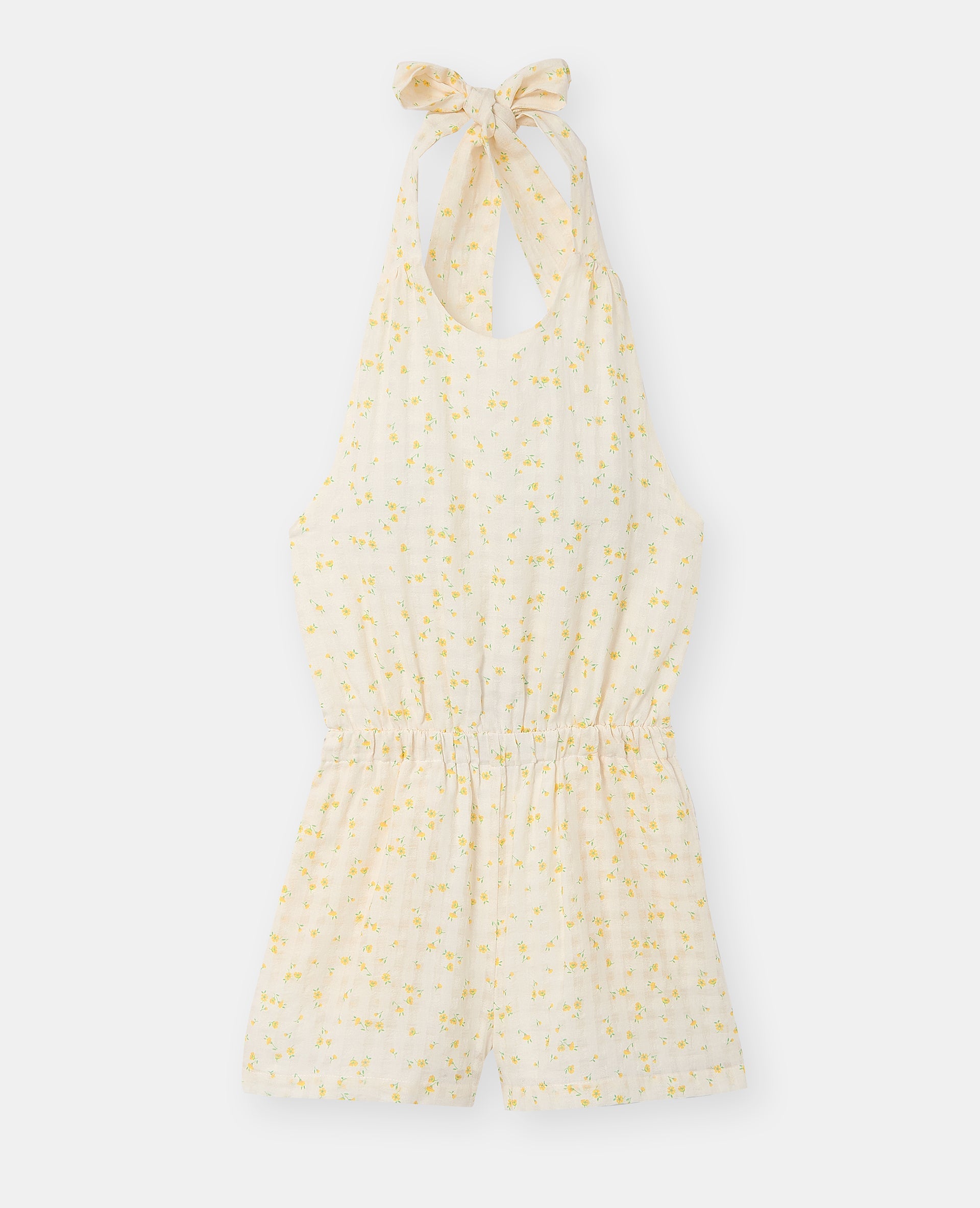 Combishort dos-nu motif fleurs
