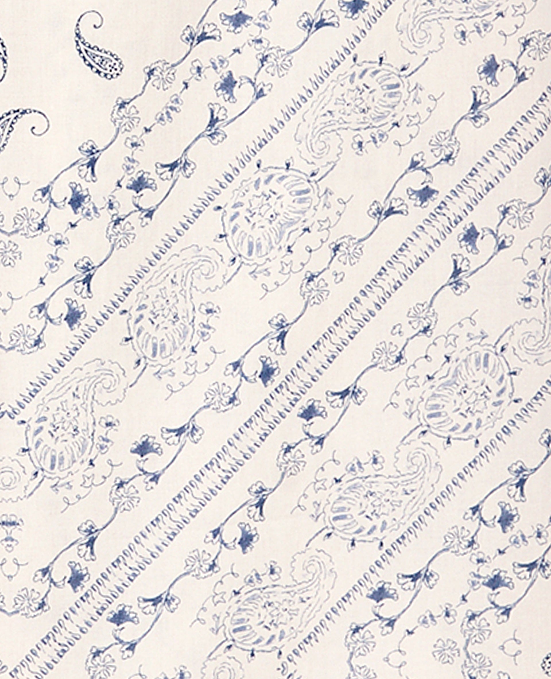 Pantalon large et droit motif fleurs et bandana