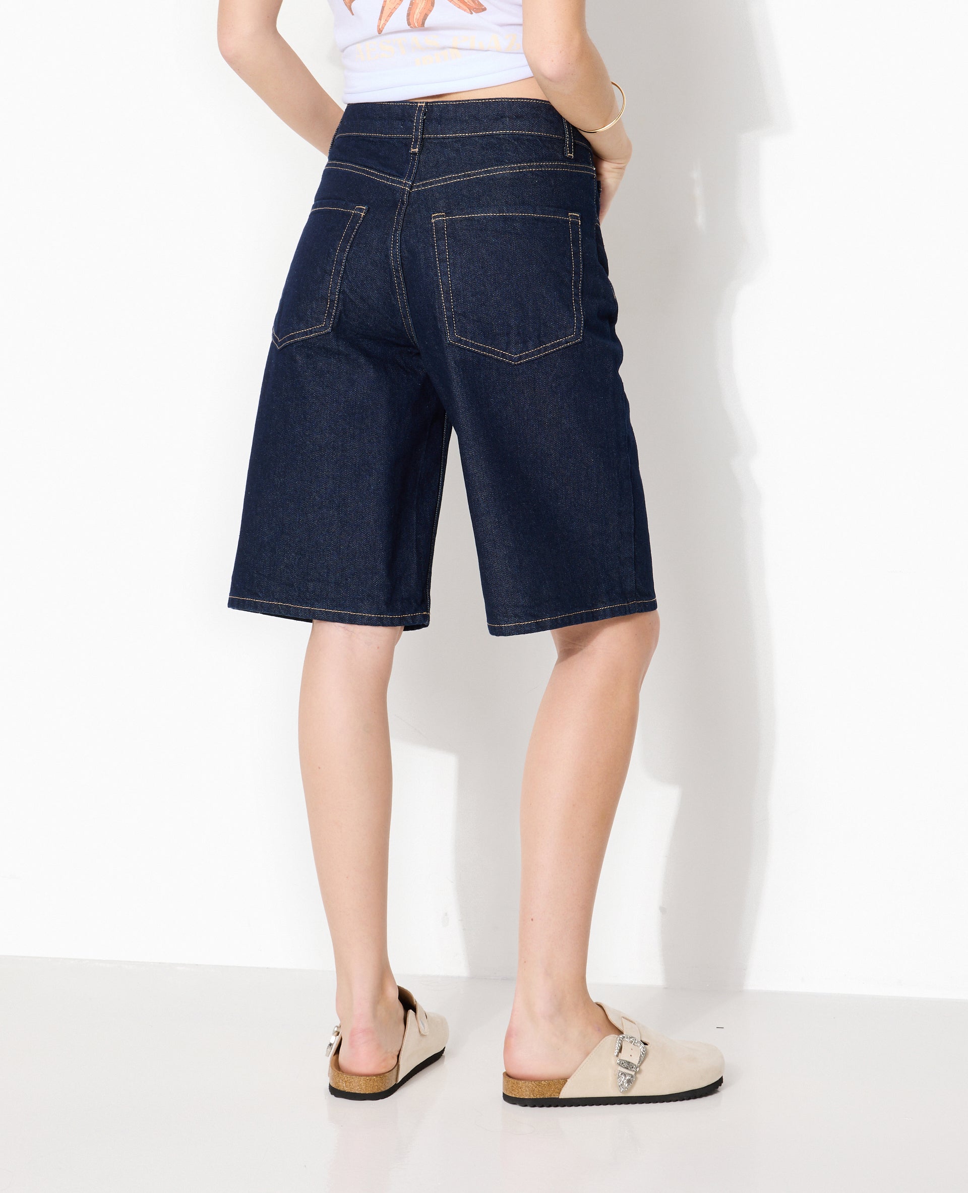 Bermuda en jean taille medium