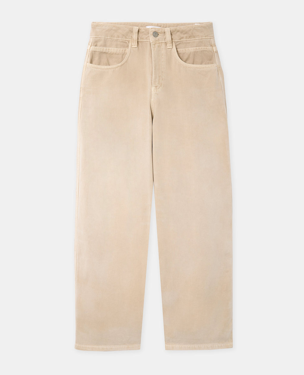 Jean barrel taille haute