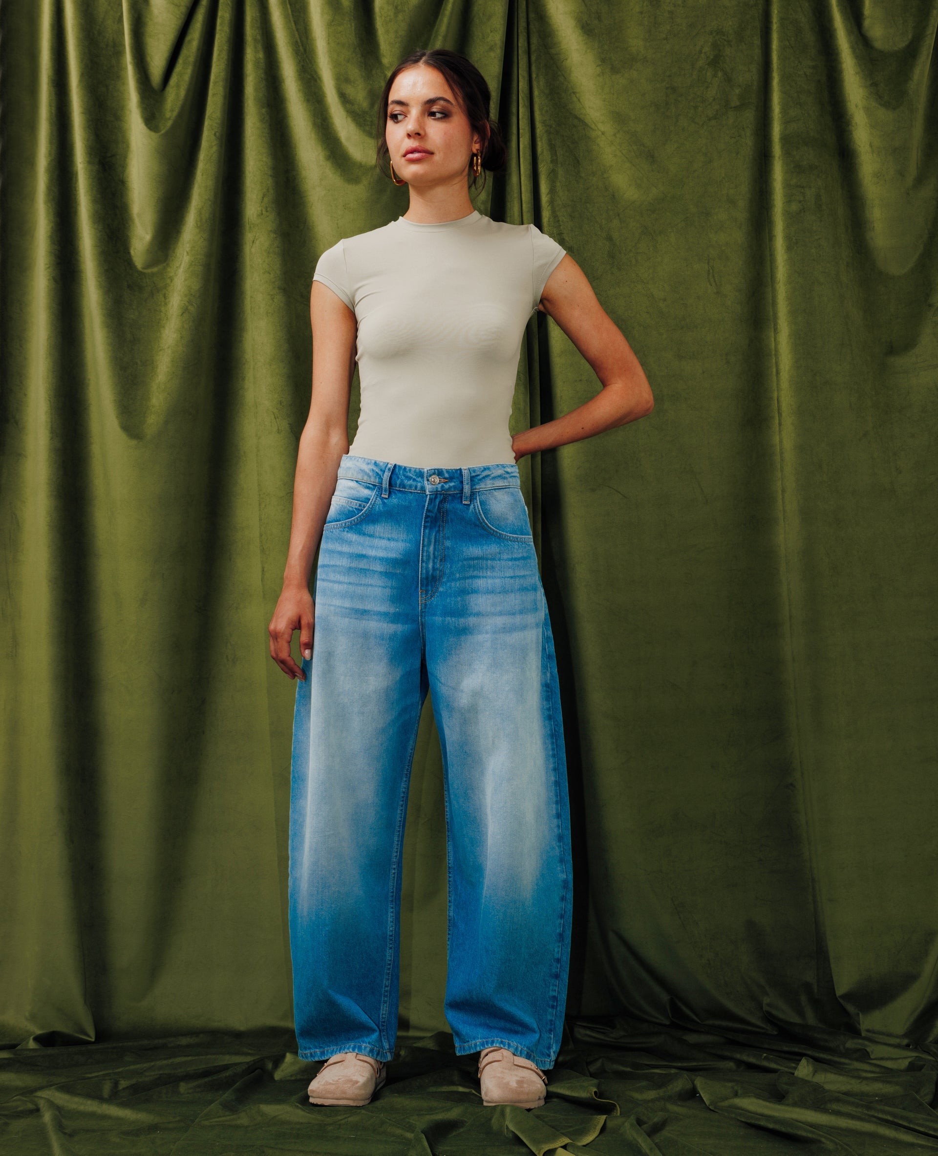 Jean barrel taille medium