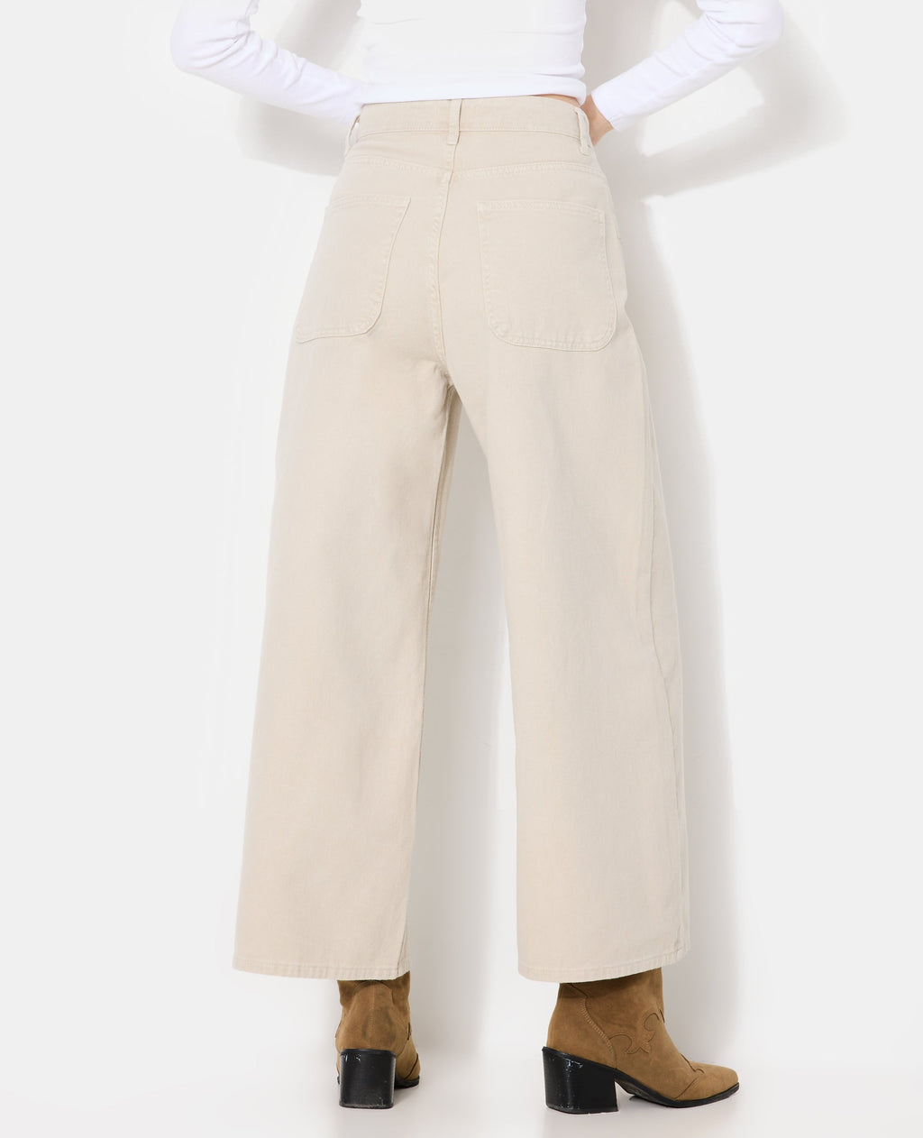 Jean wide taille haute