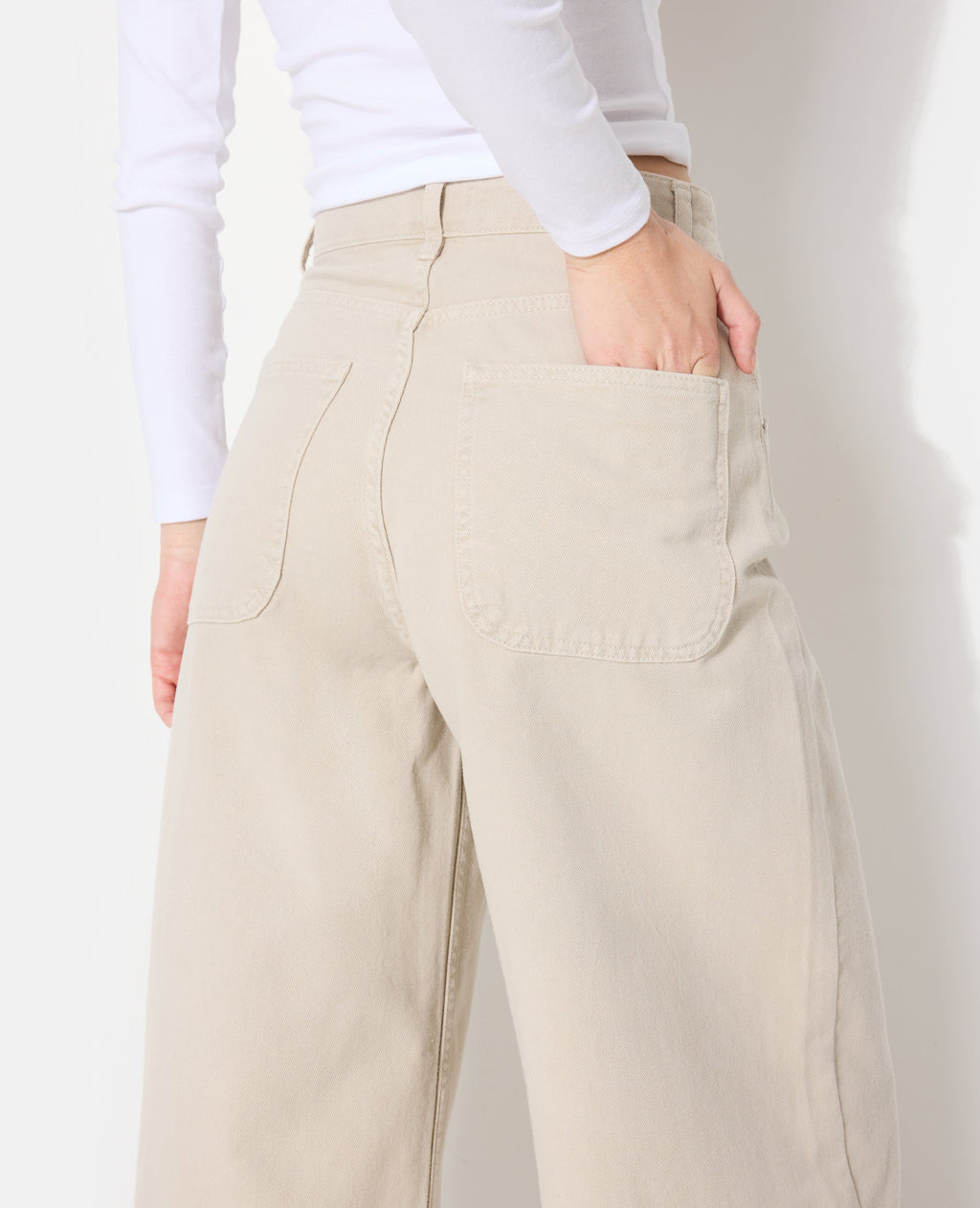 Jean wide taille haute