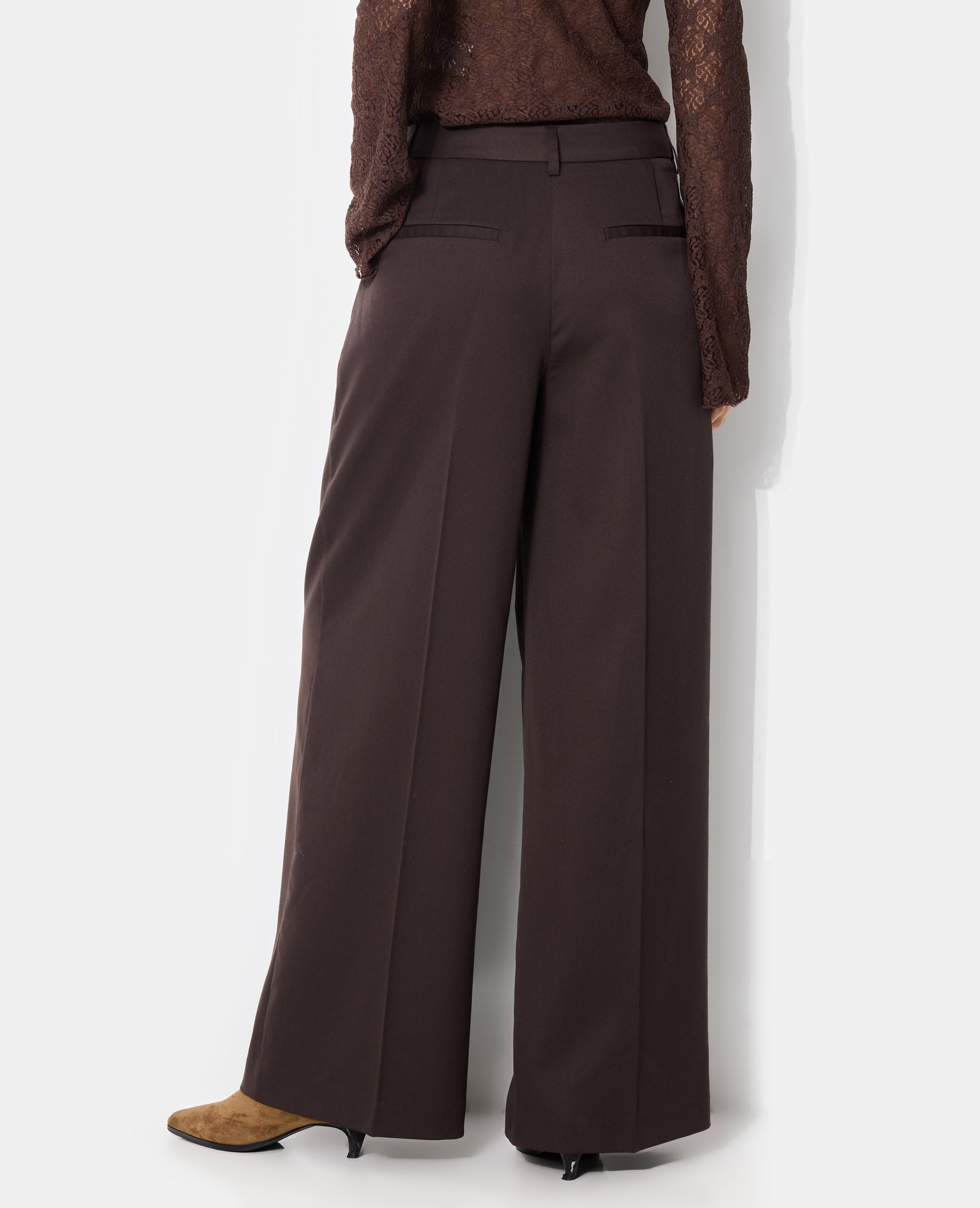 Pantalon city large avec pinces