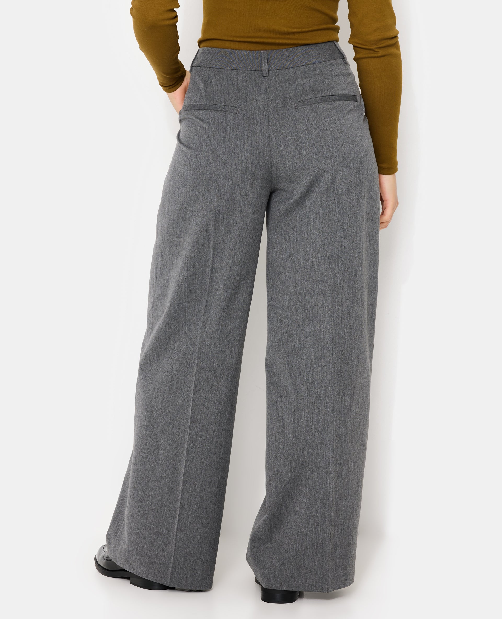 Pantalon city large avec pinces