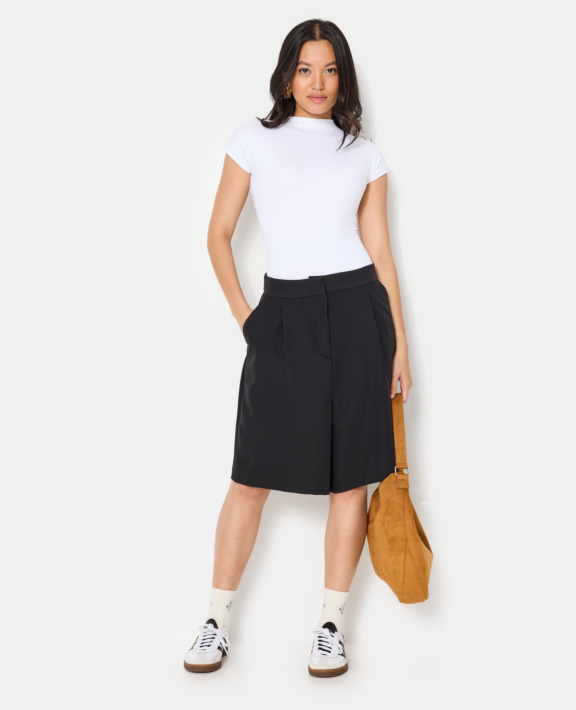 Bermuda city façon jupe-culotte