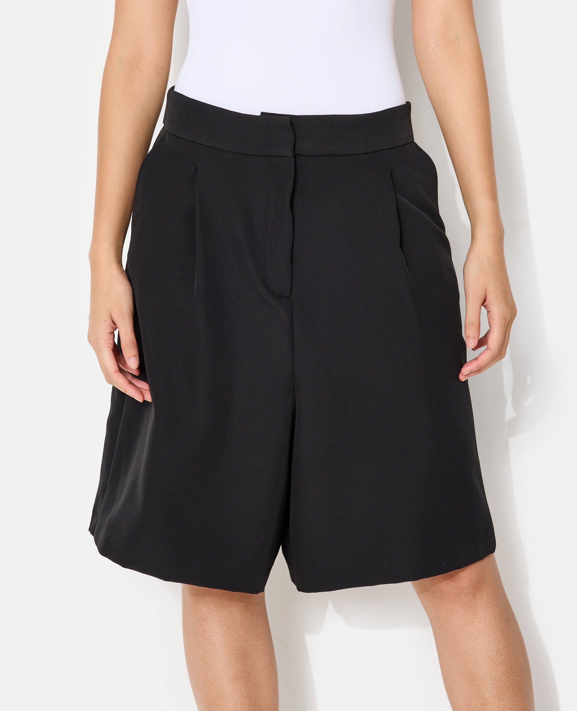 Bermuda city façon jupe-culotte