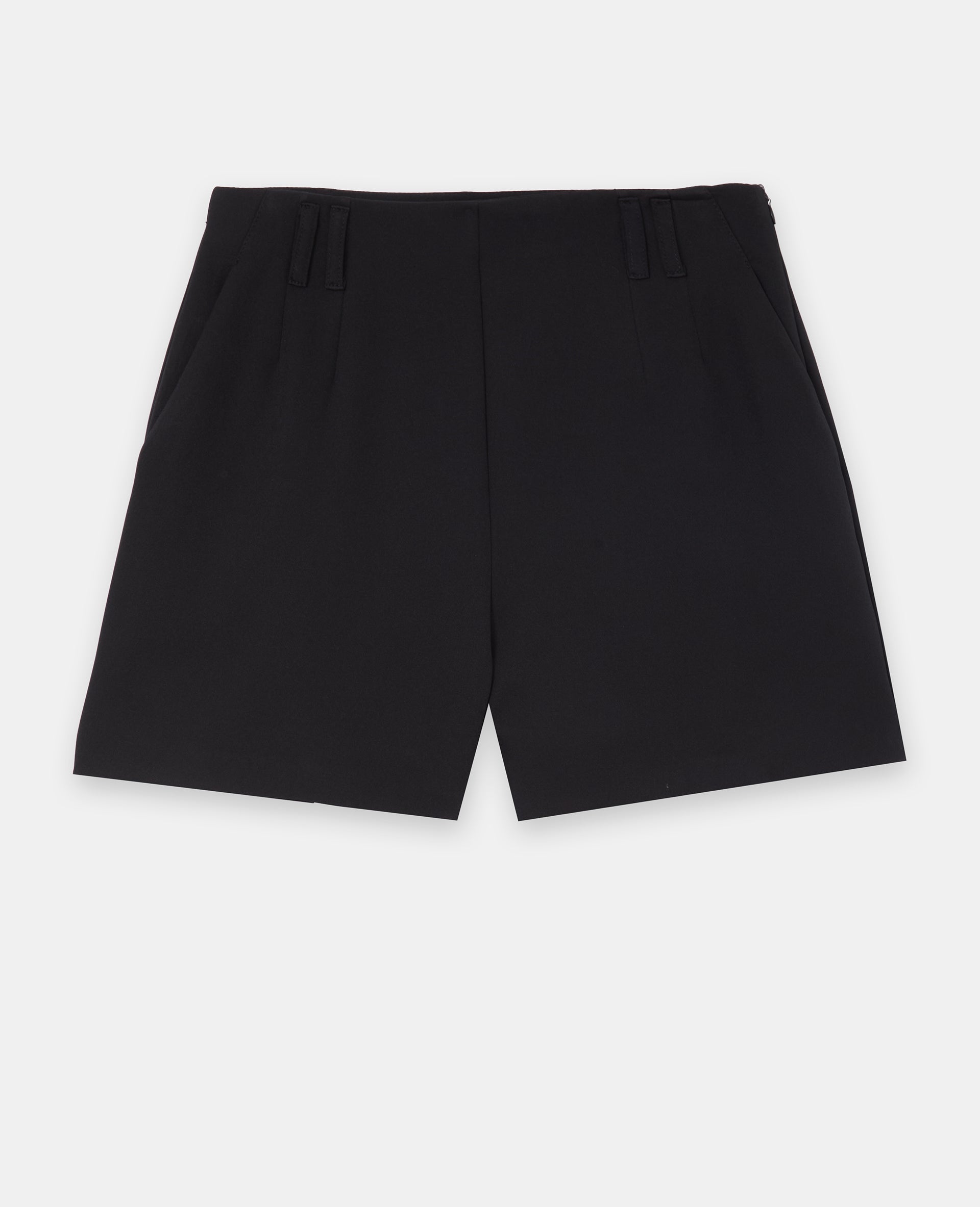 Short city taille haute avec doubles passants