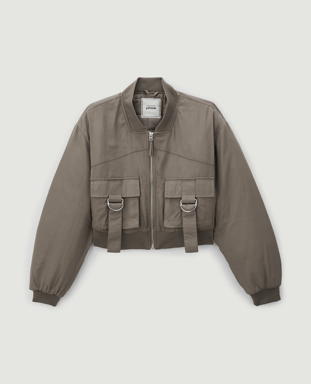 Bomber court avec poches et sangles