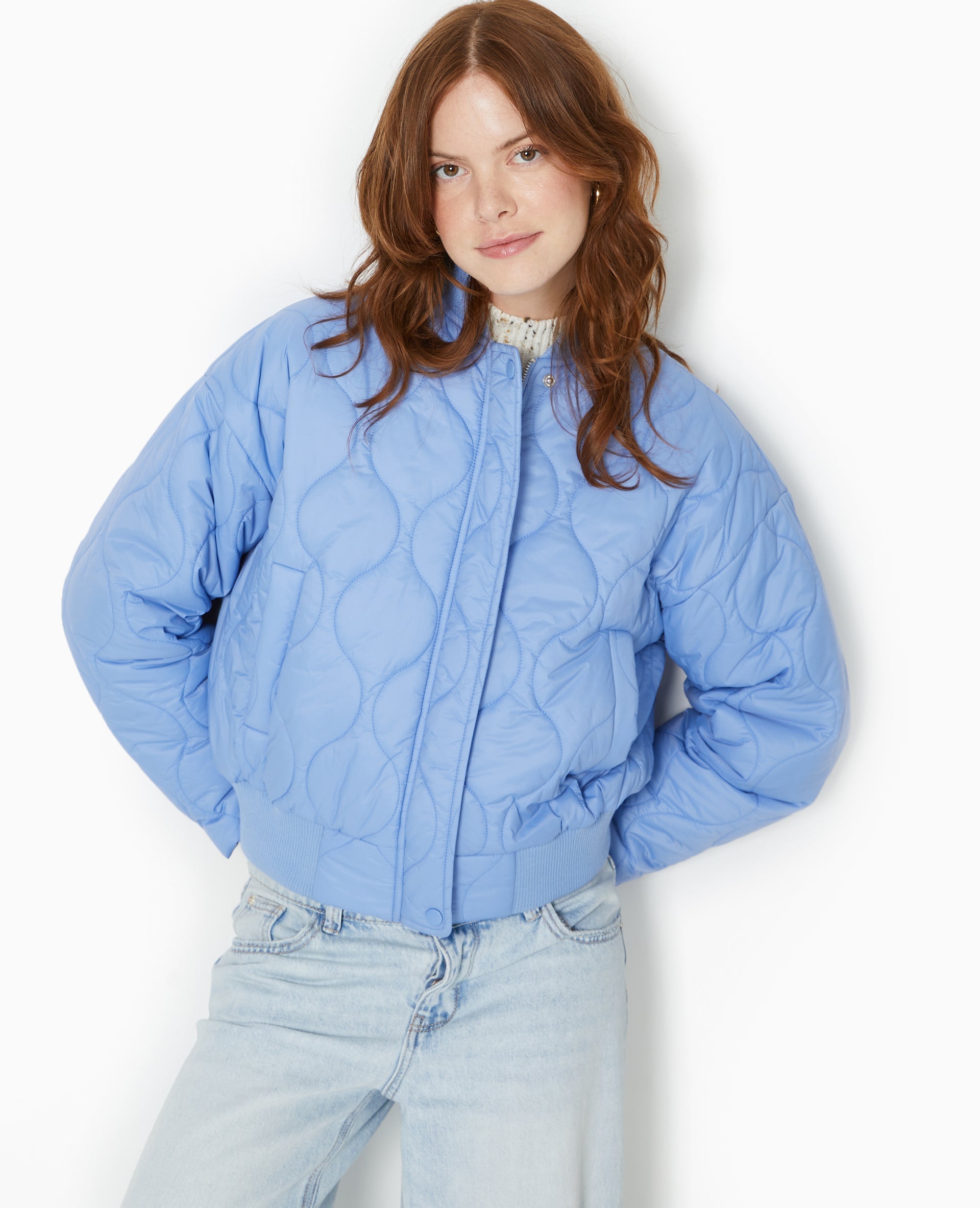 Blouson matelassé forme bomber