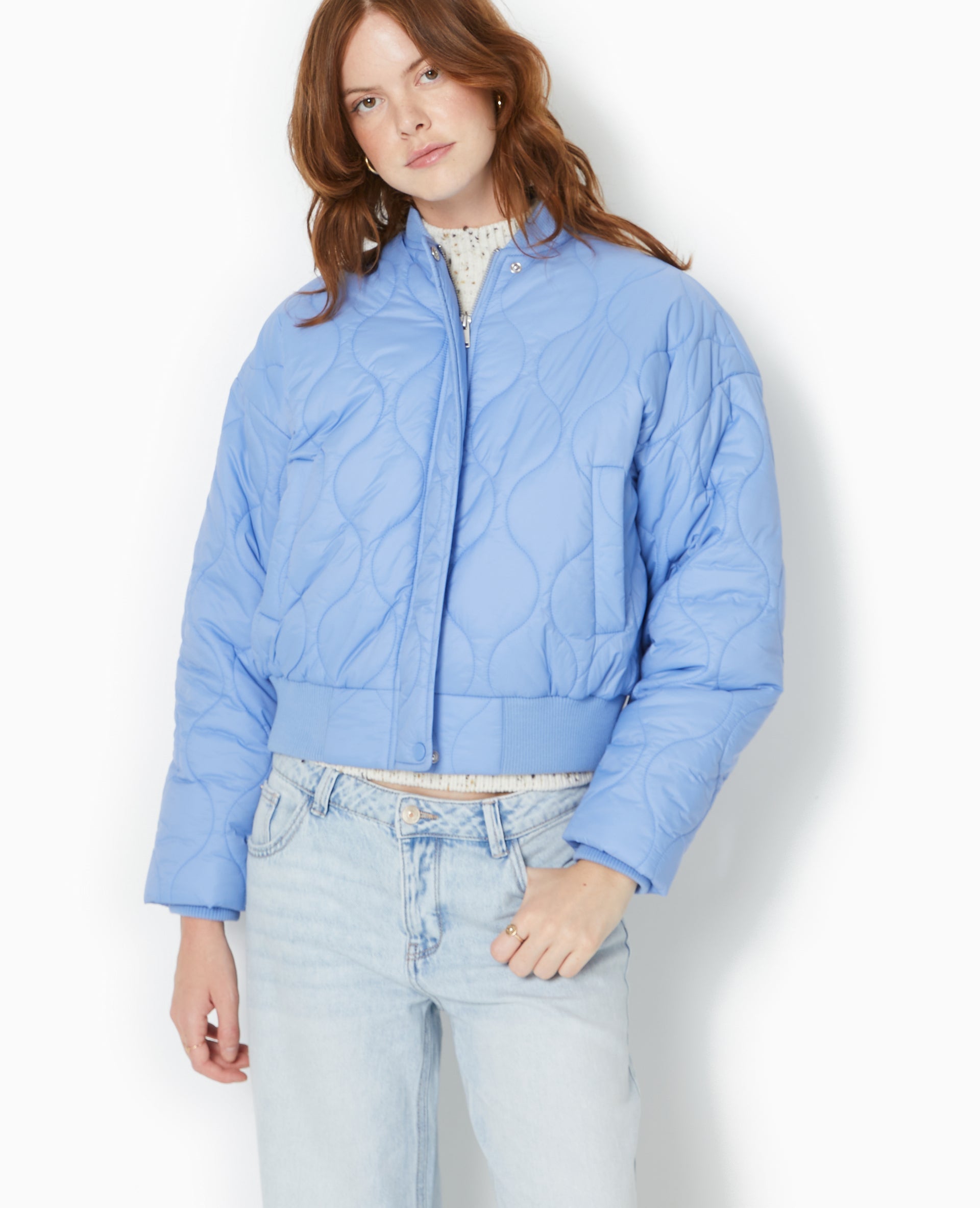 Blouson matelassé forme bomber