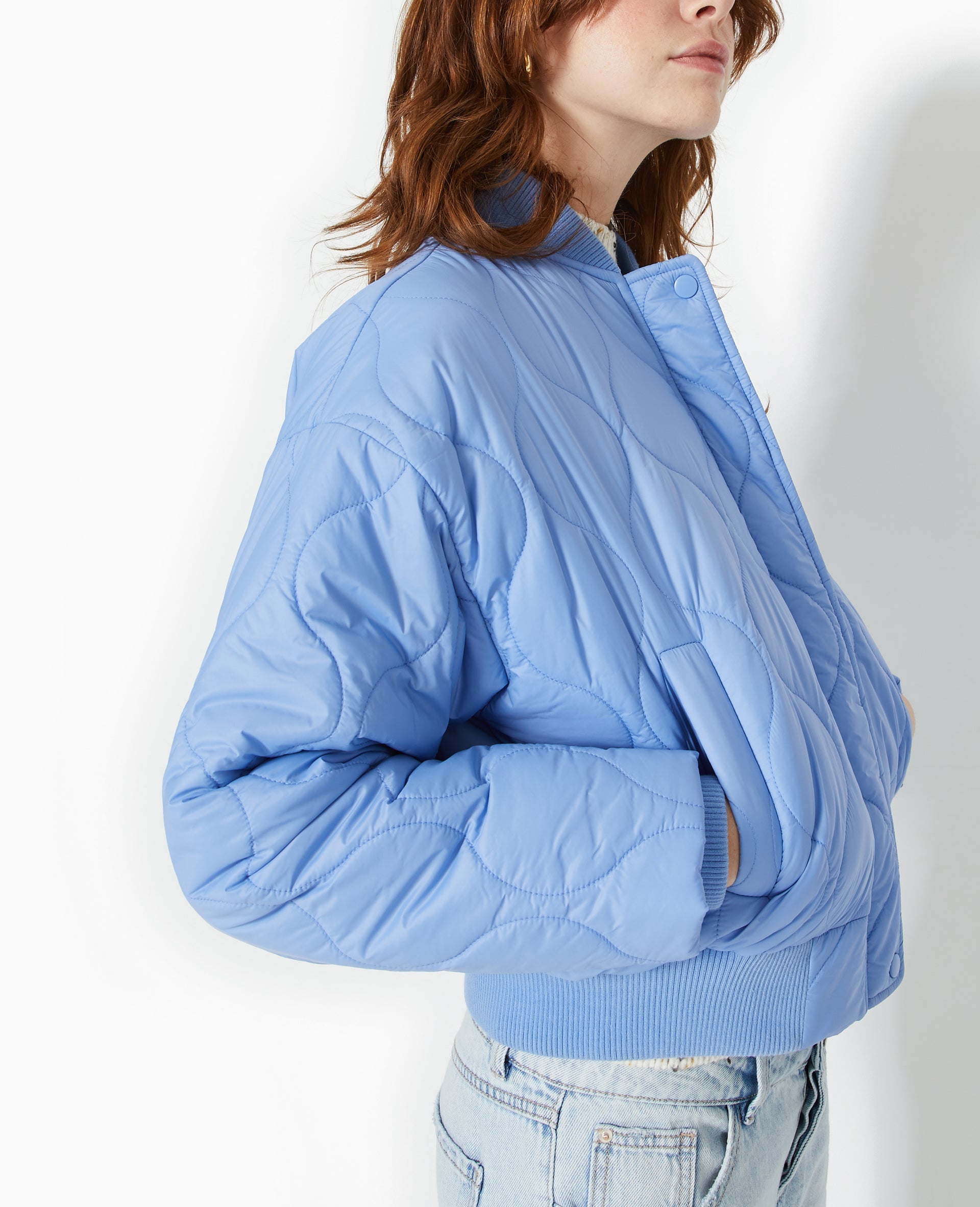 Blouson matelassé forme bomber