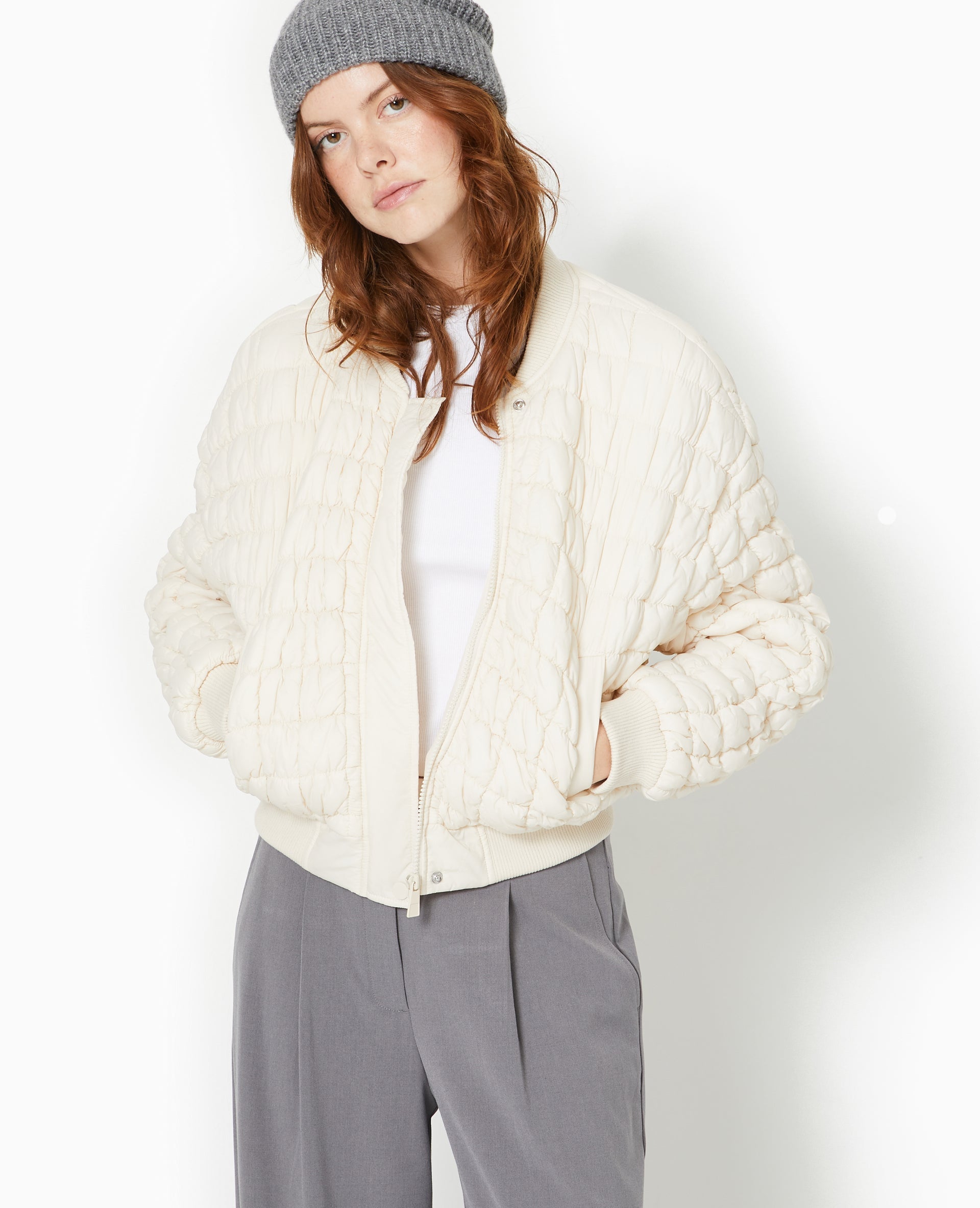 Blouson matelassé forme bomber