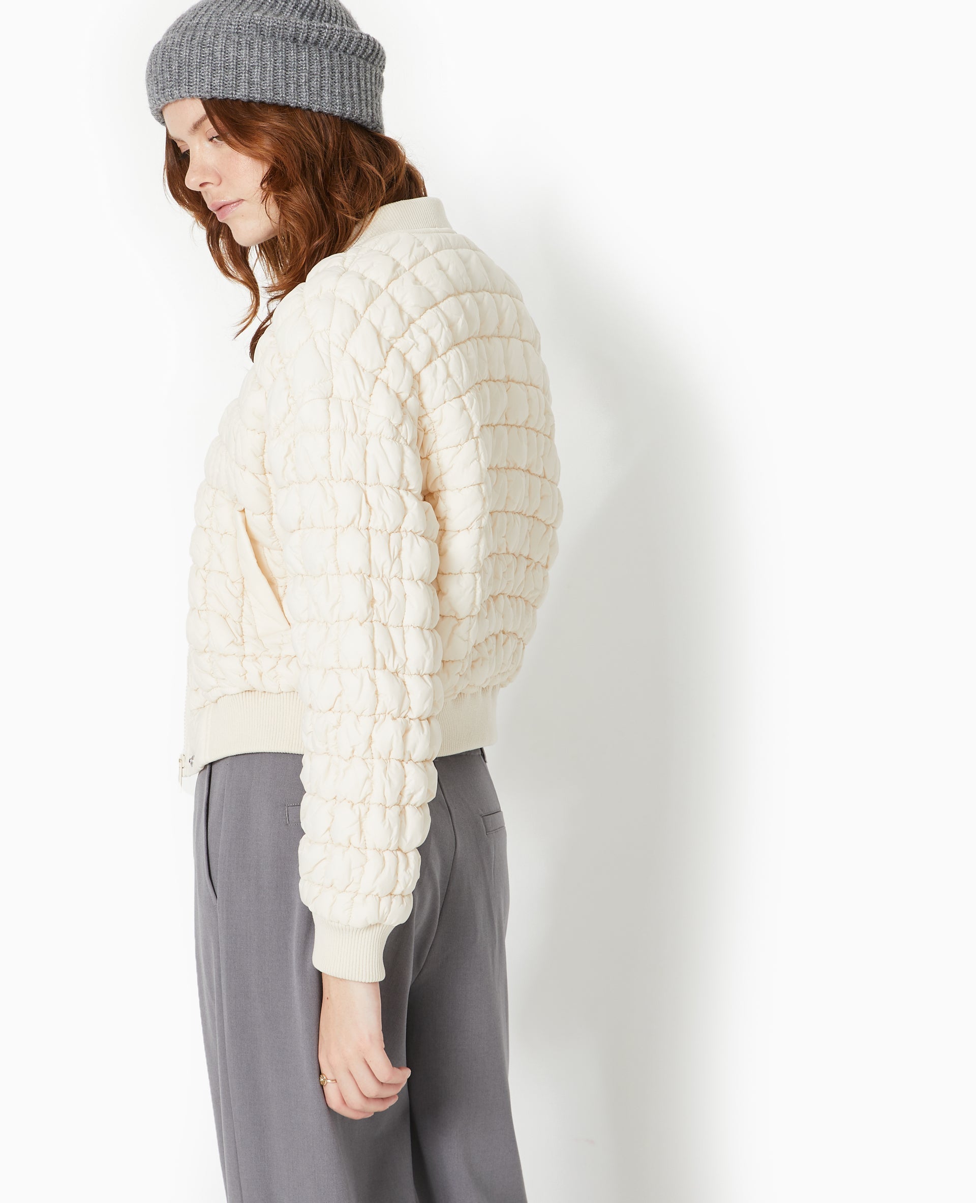 Blouson matelassé forme bomber