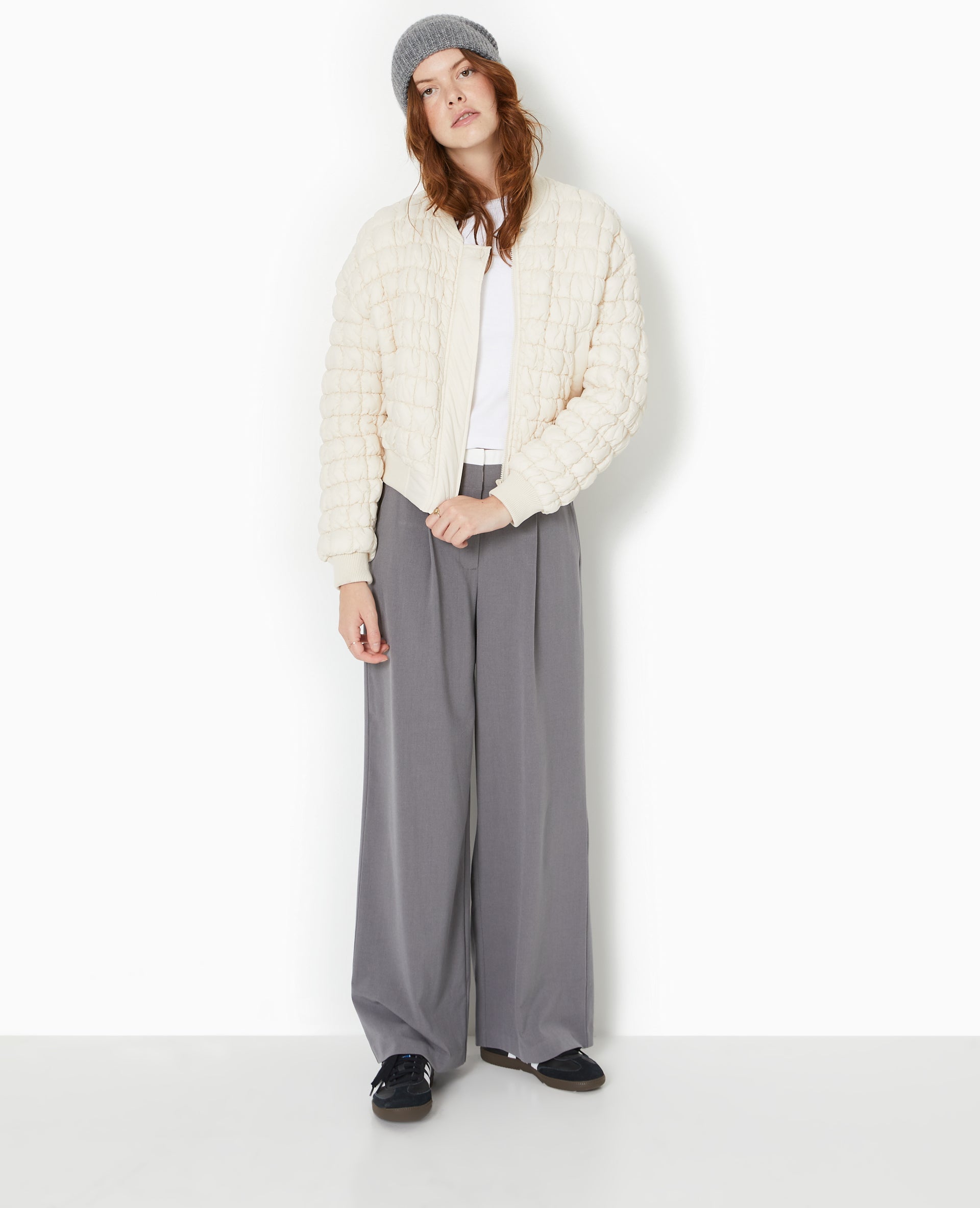 Blouson matelassé forme bomber