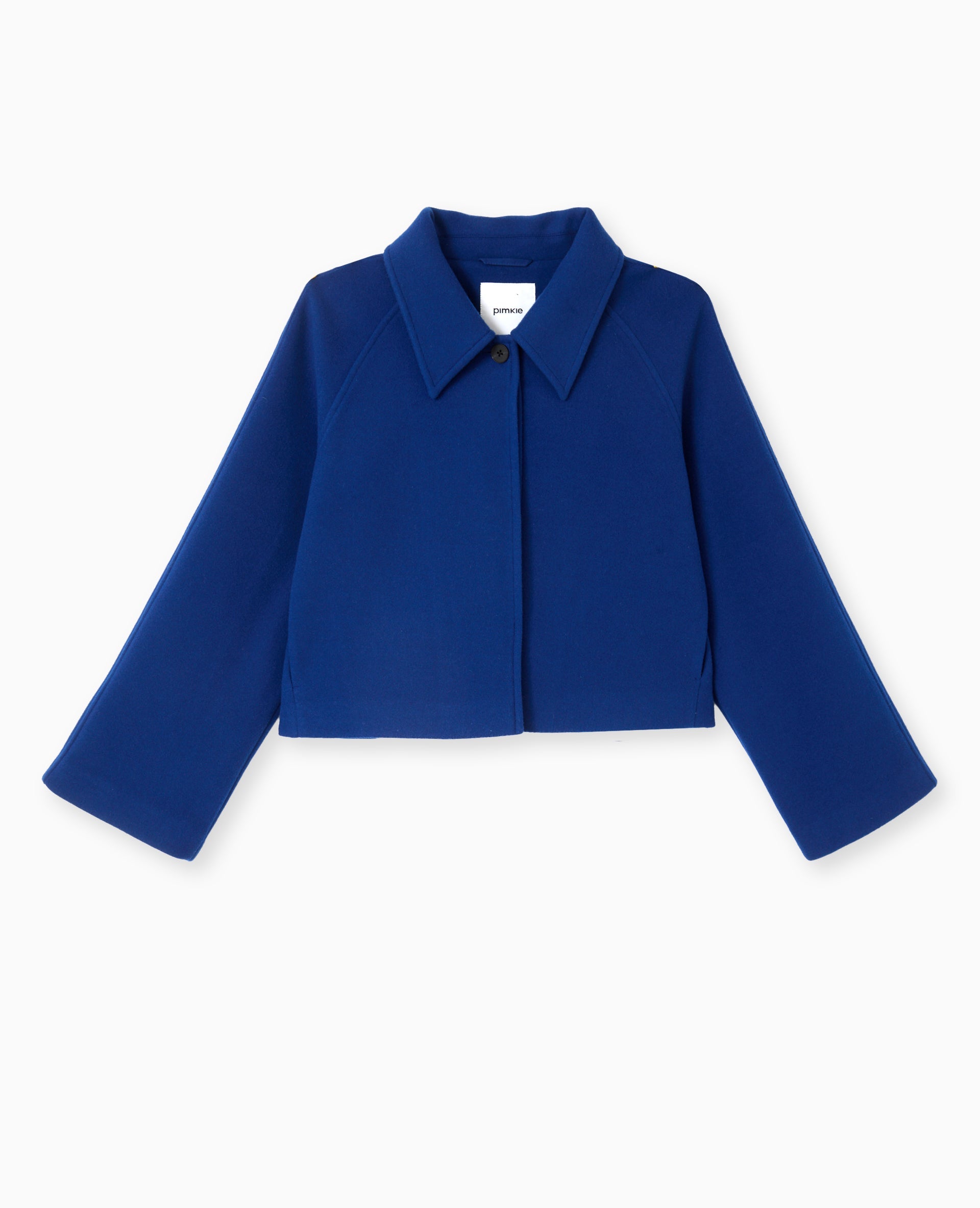 Manteau court drap de laine