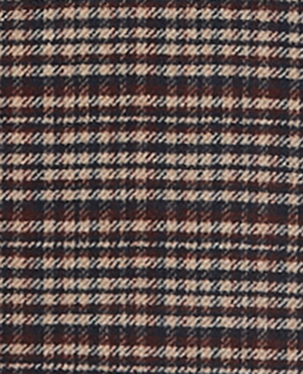 Manteau long avec laine motif carreaux