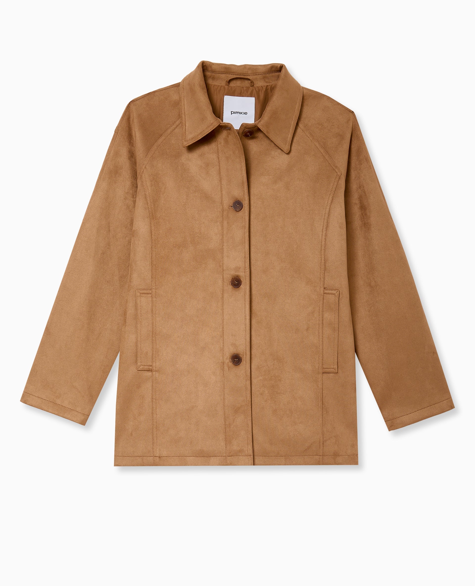 Manteau court en suédine