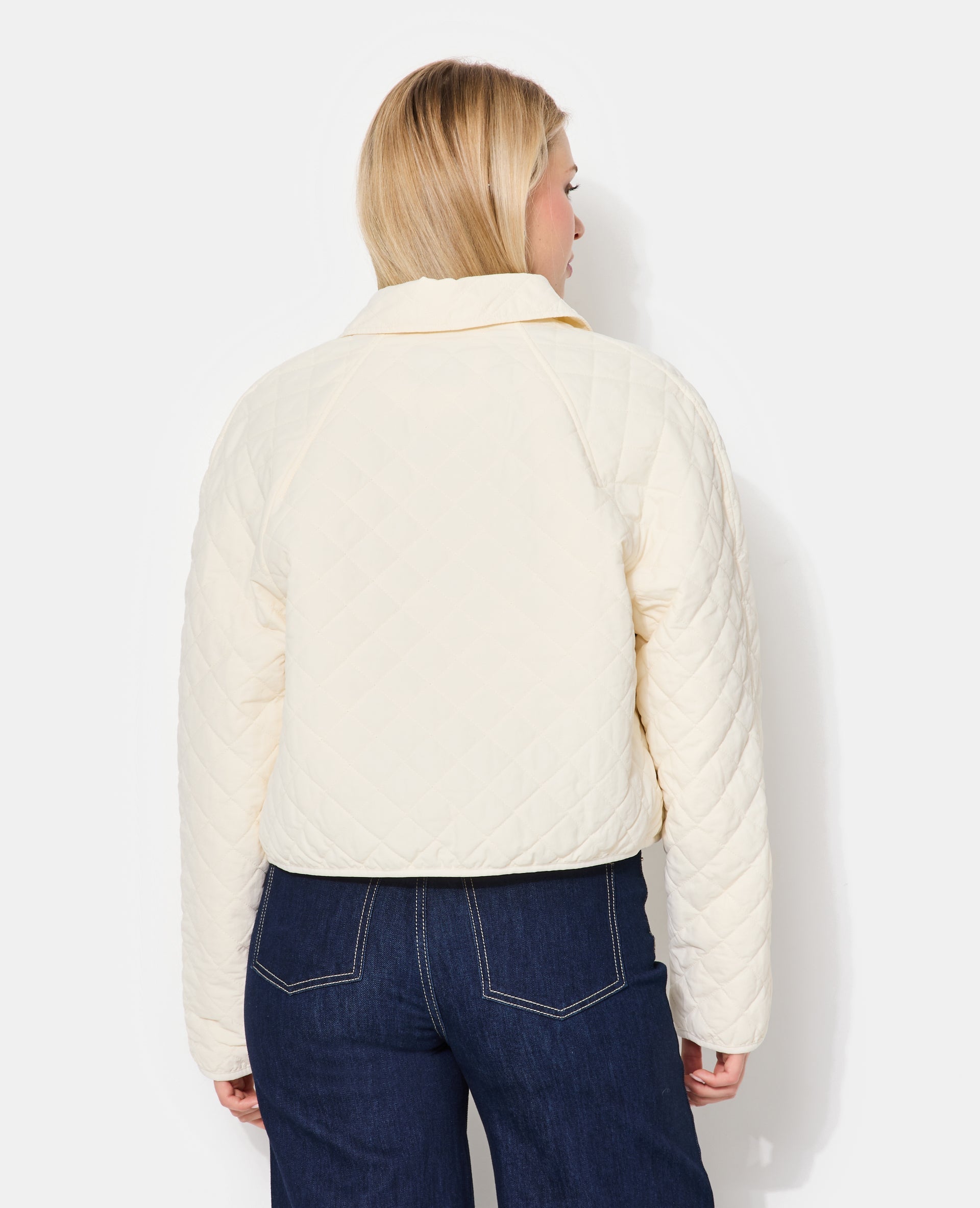Blouson matelassé avec col et poches