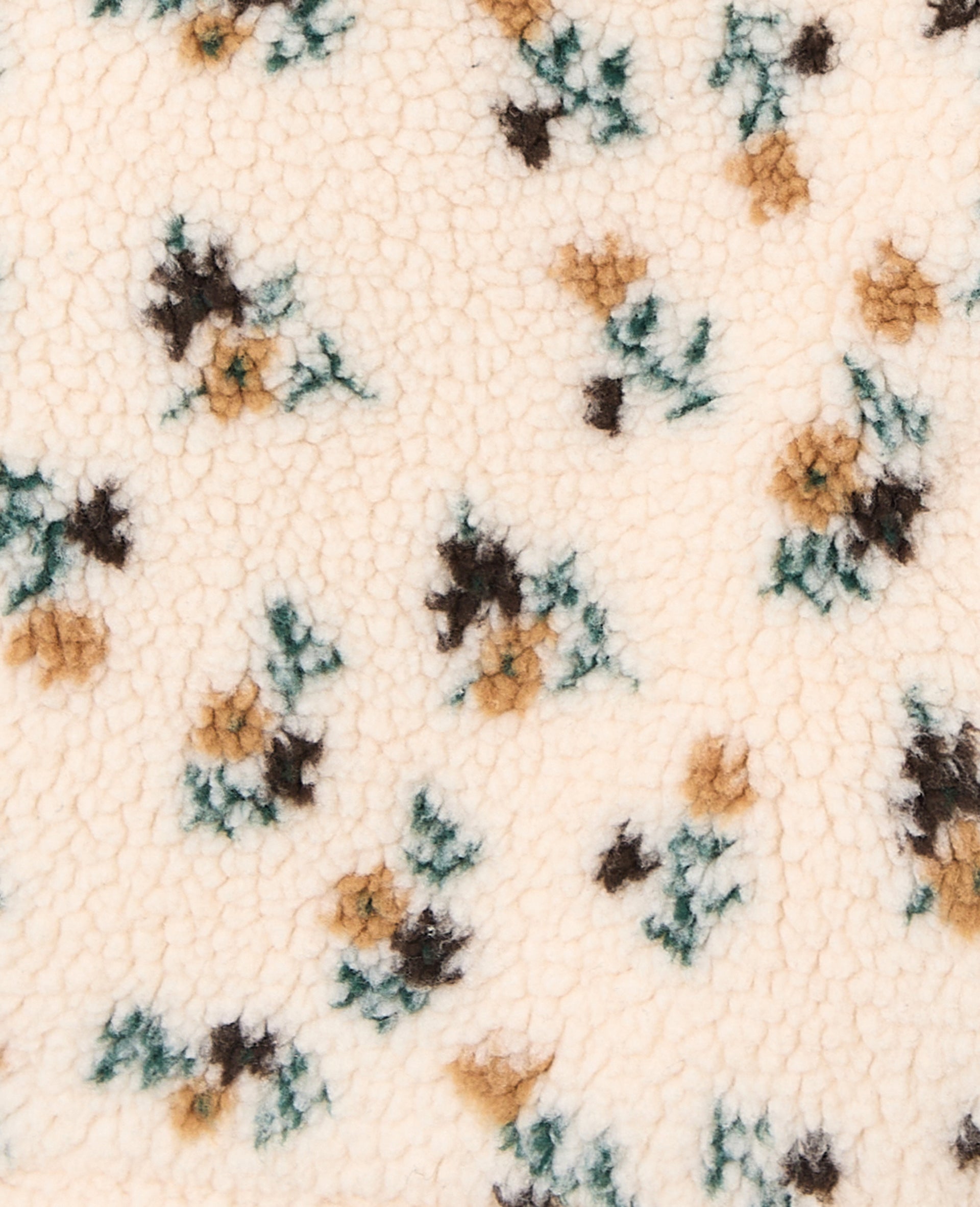 Veste sans manches en sherpa motif fleurs