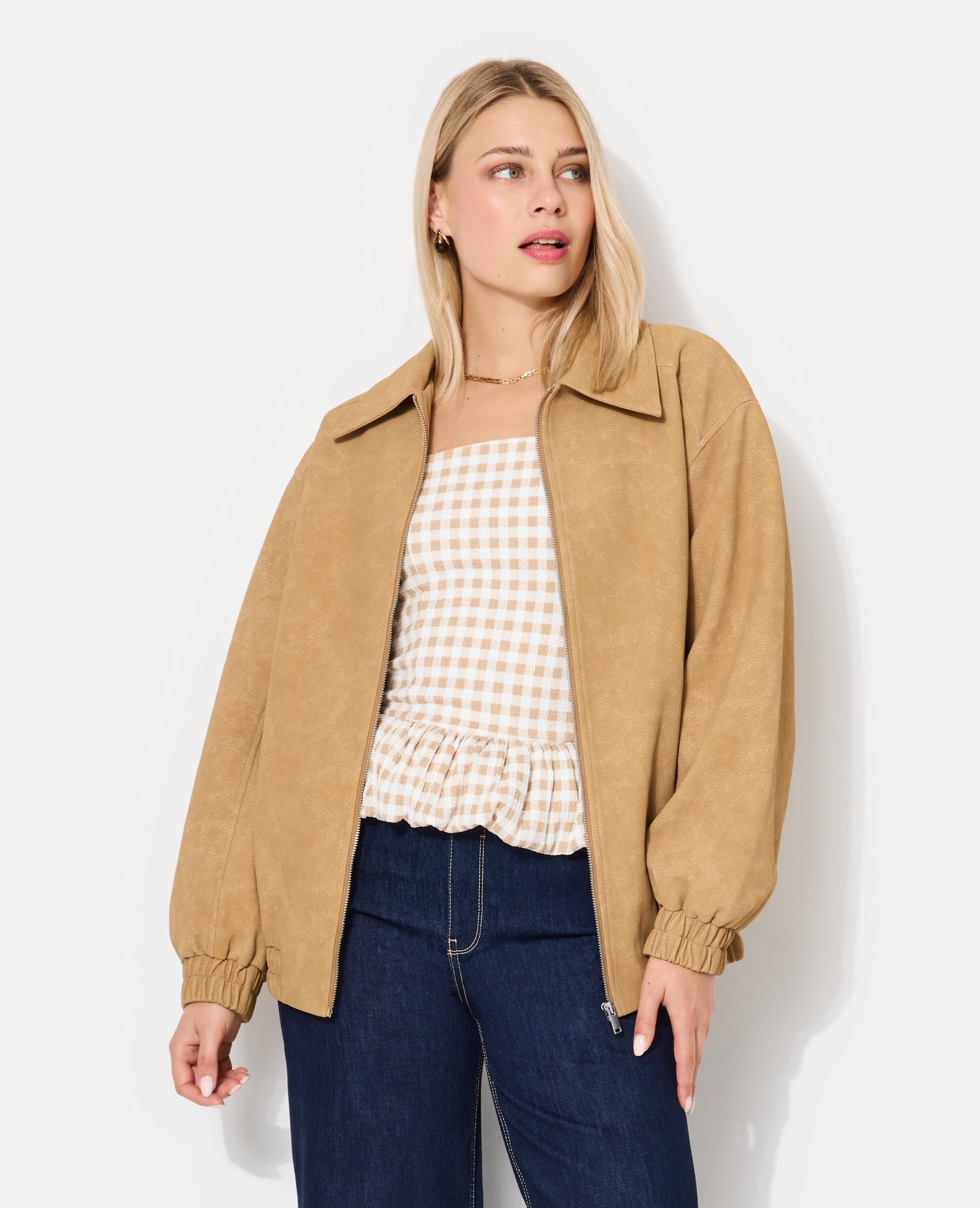 Blouson en suédine
