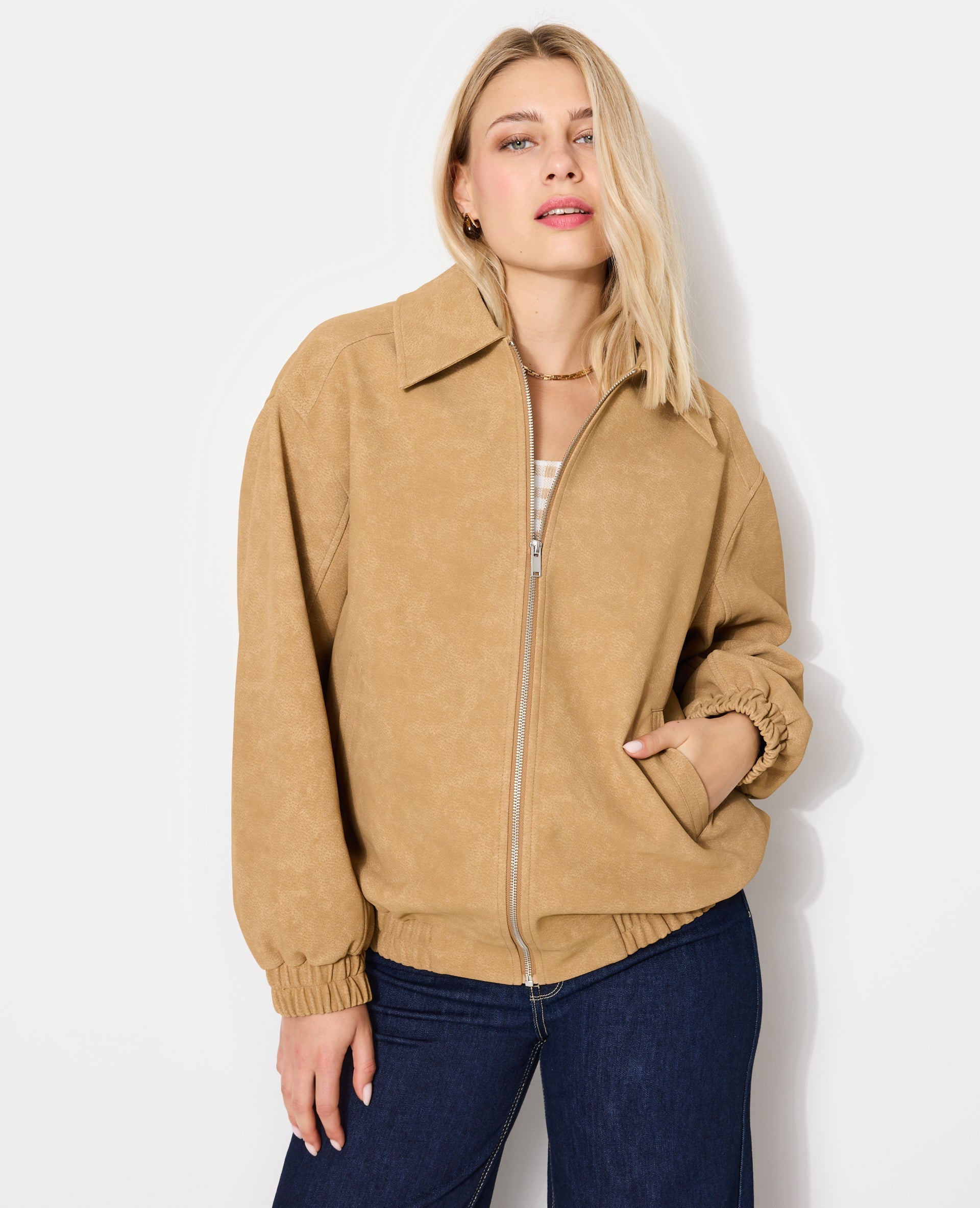 Blouson en suédine