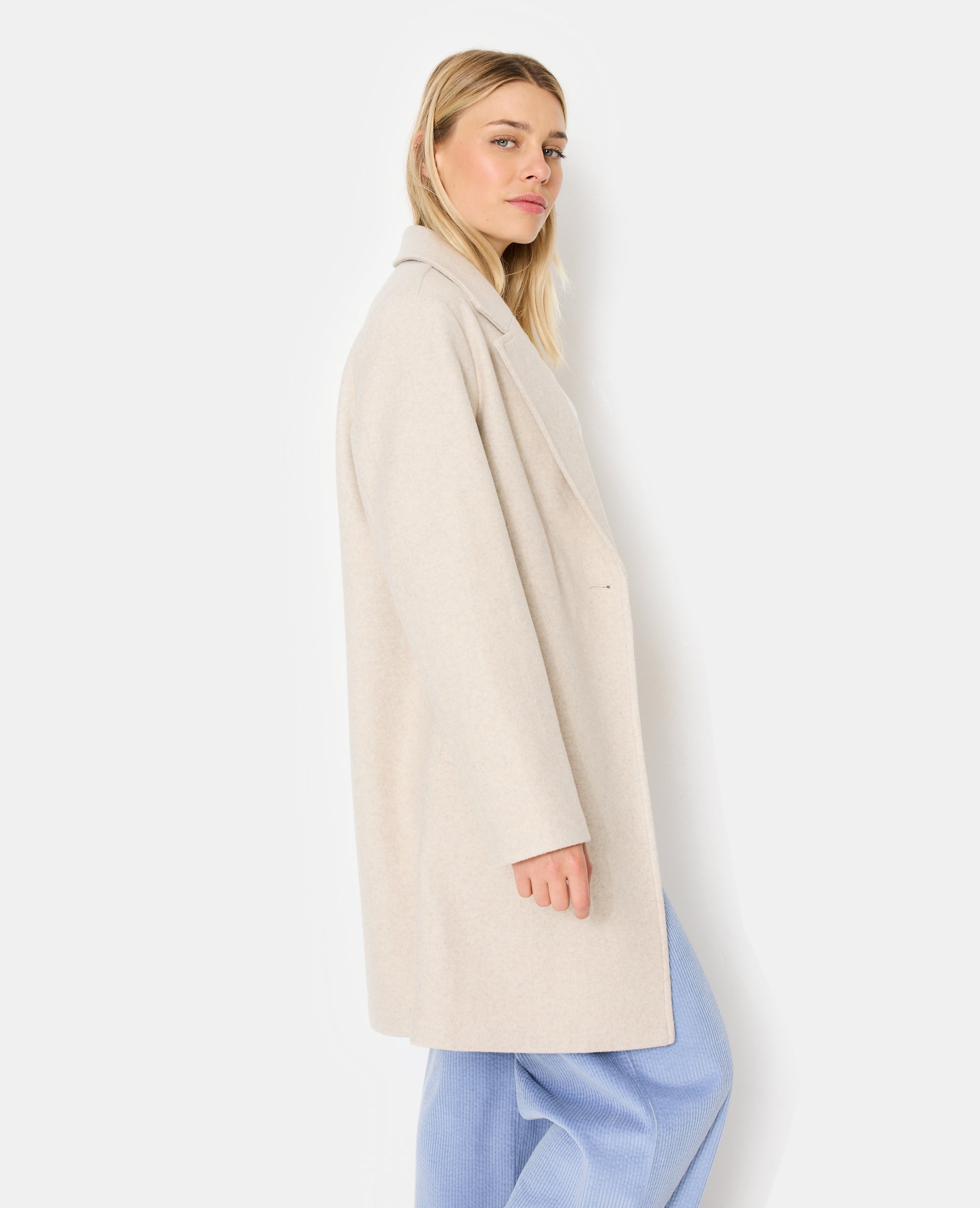 Manteau façon de drap de laine