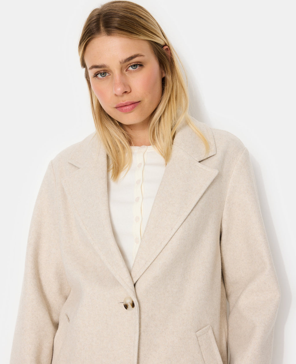 Manteau façon de drap de laine