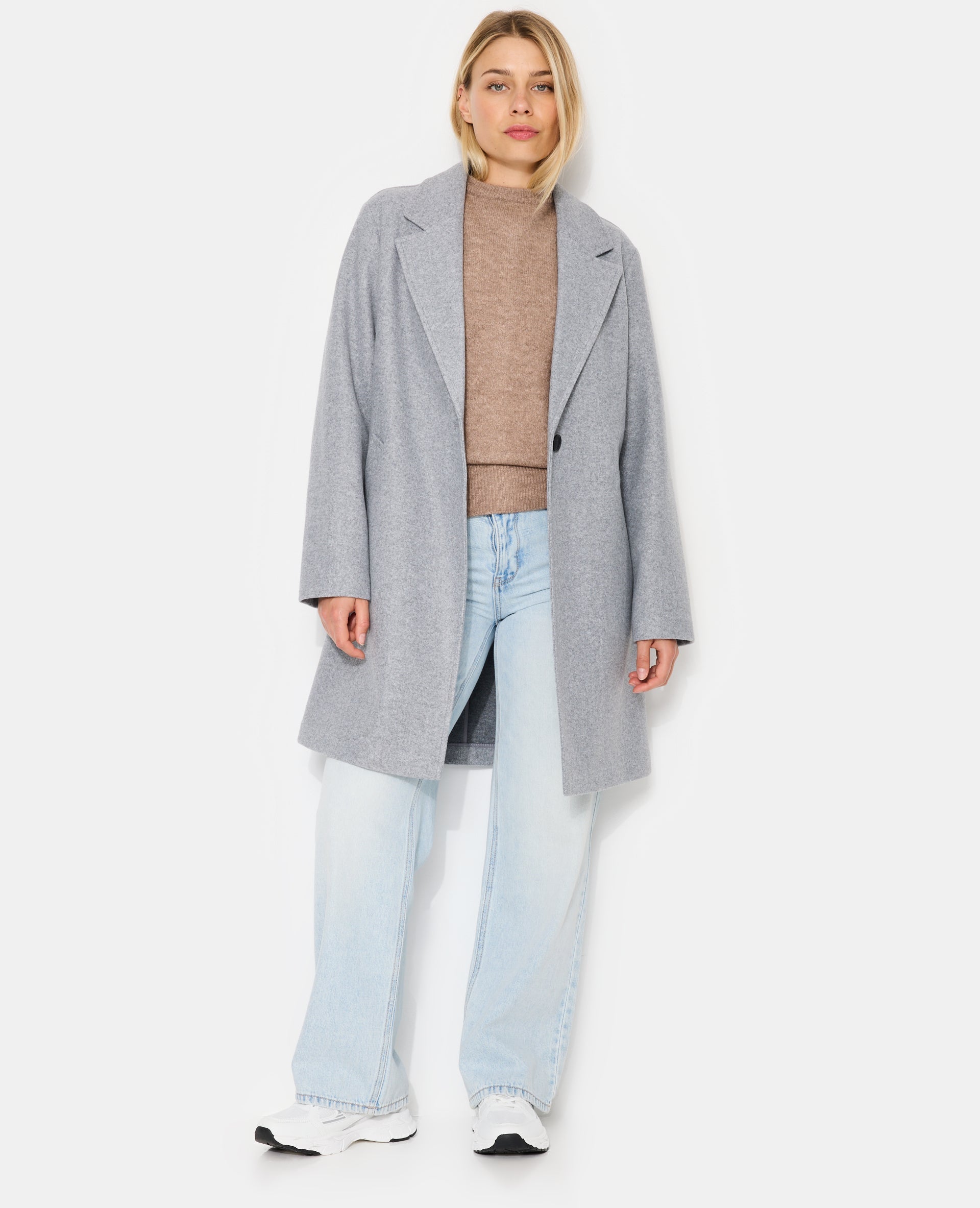 Manteau façon de drap de laine