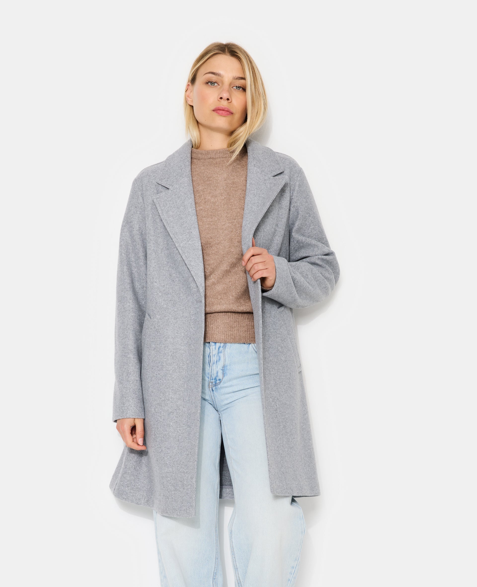 Manteau façon de drap de laine