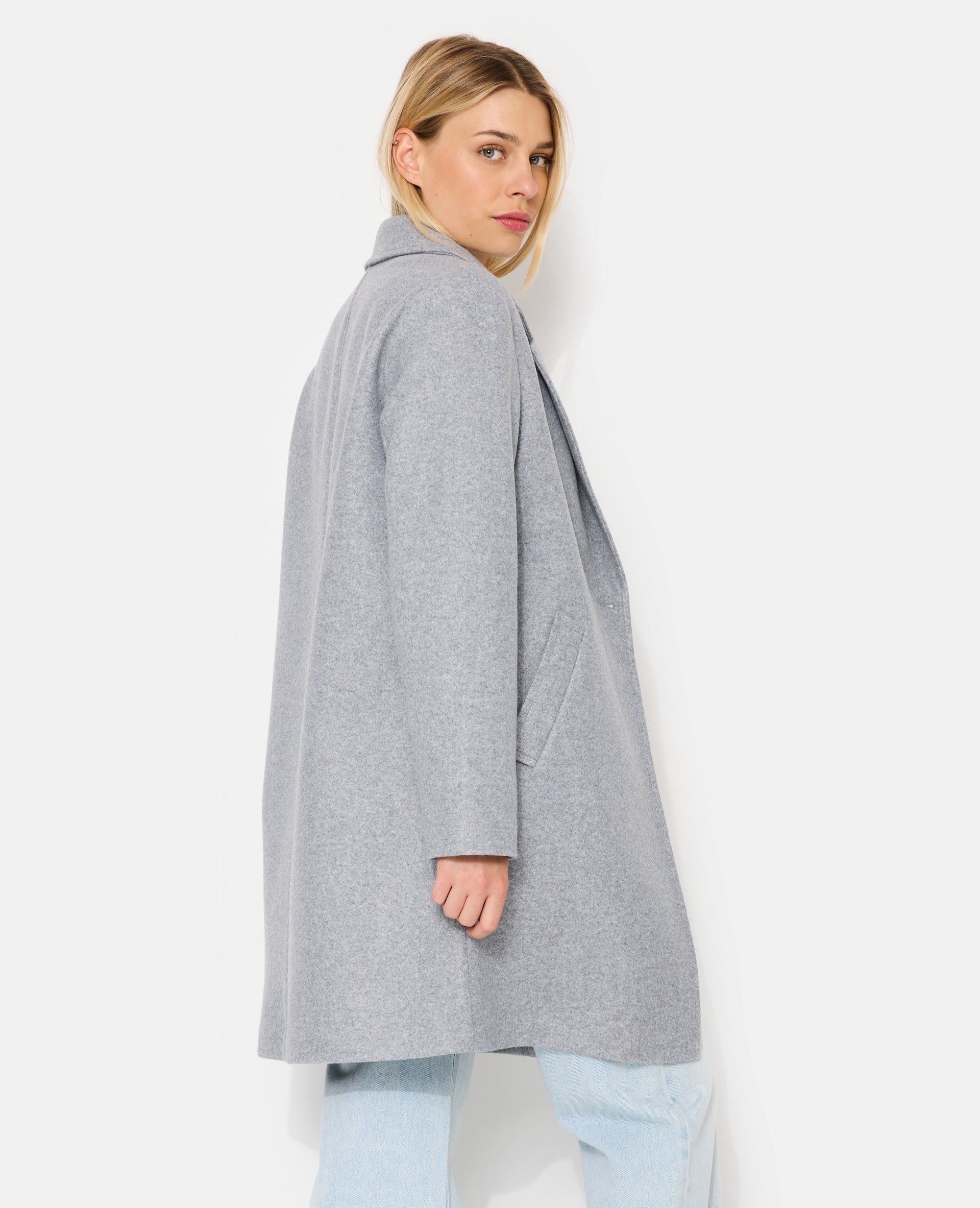 Manteau façon de drap de laine