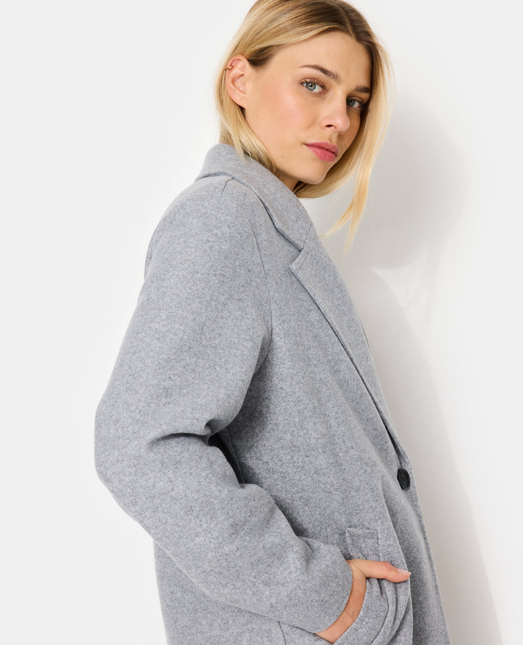 Manteau façon de drap de laine