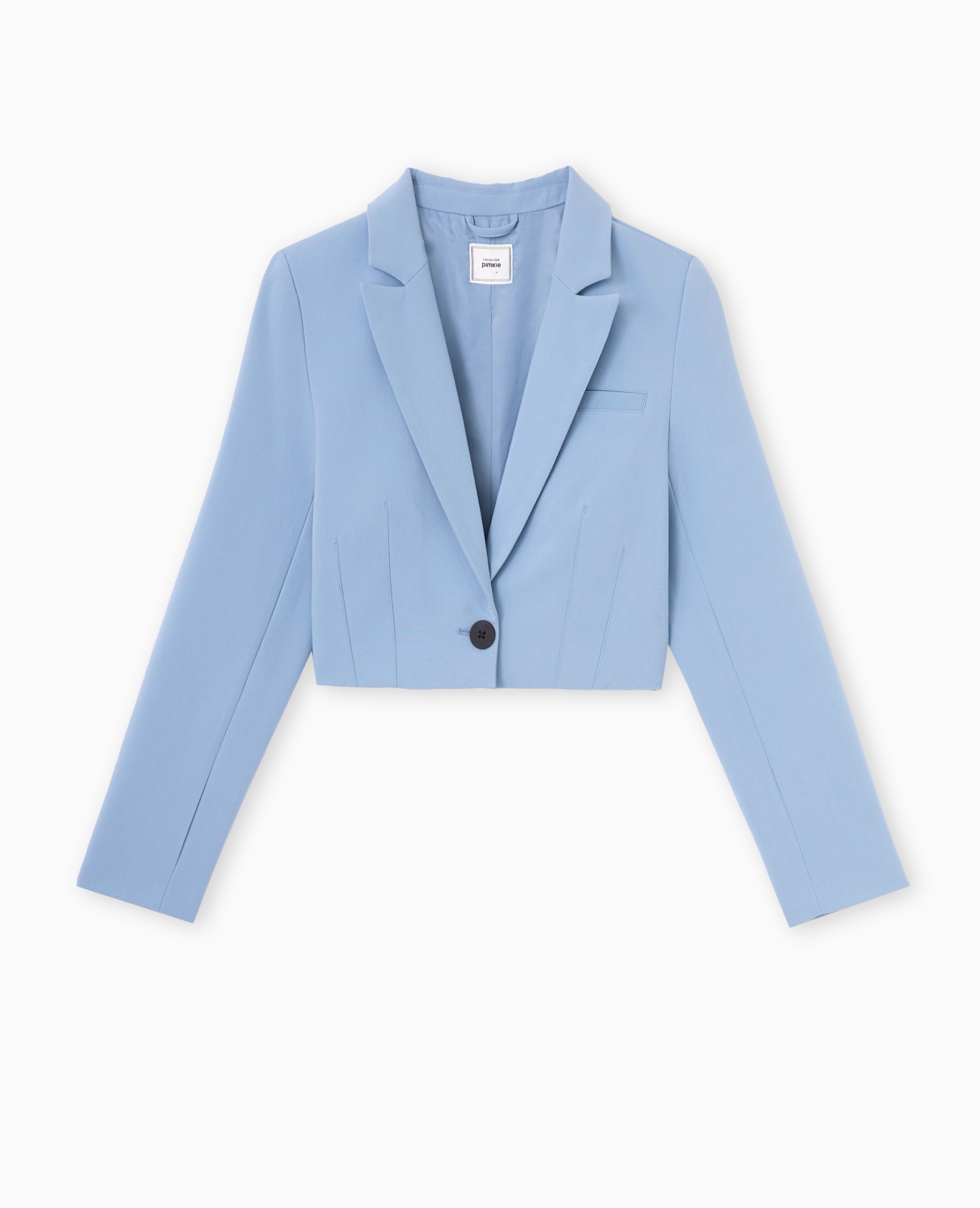 Veste blazer courte avec pinces