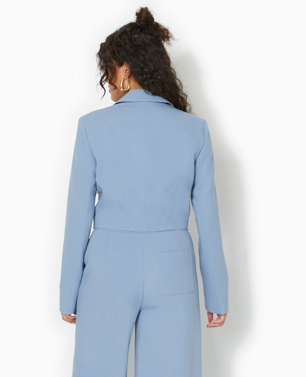 Veste blazer courte avec pinces