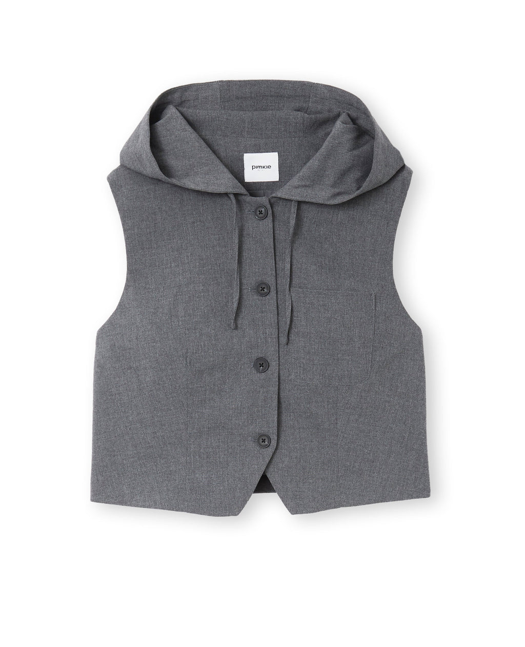 Veste sans manches avec capuche