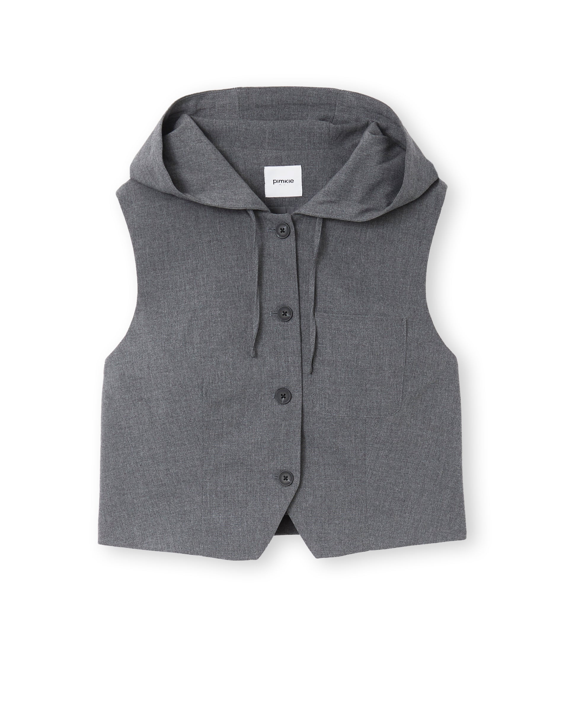Veste sans manches avec capuche