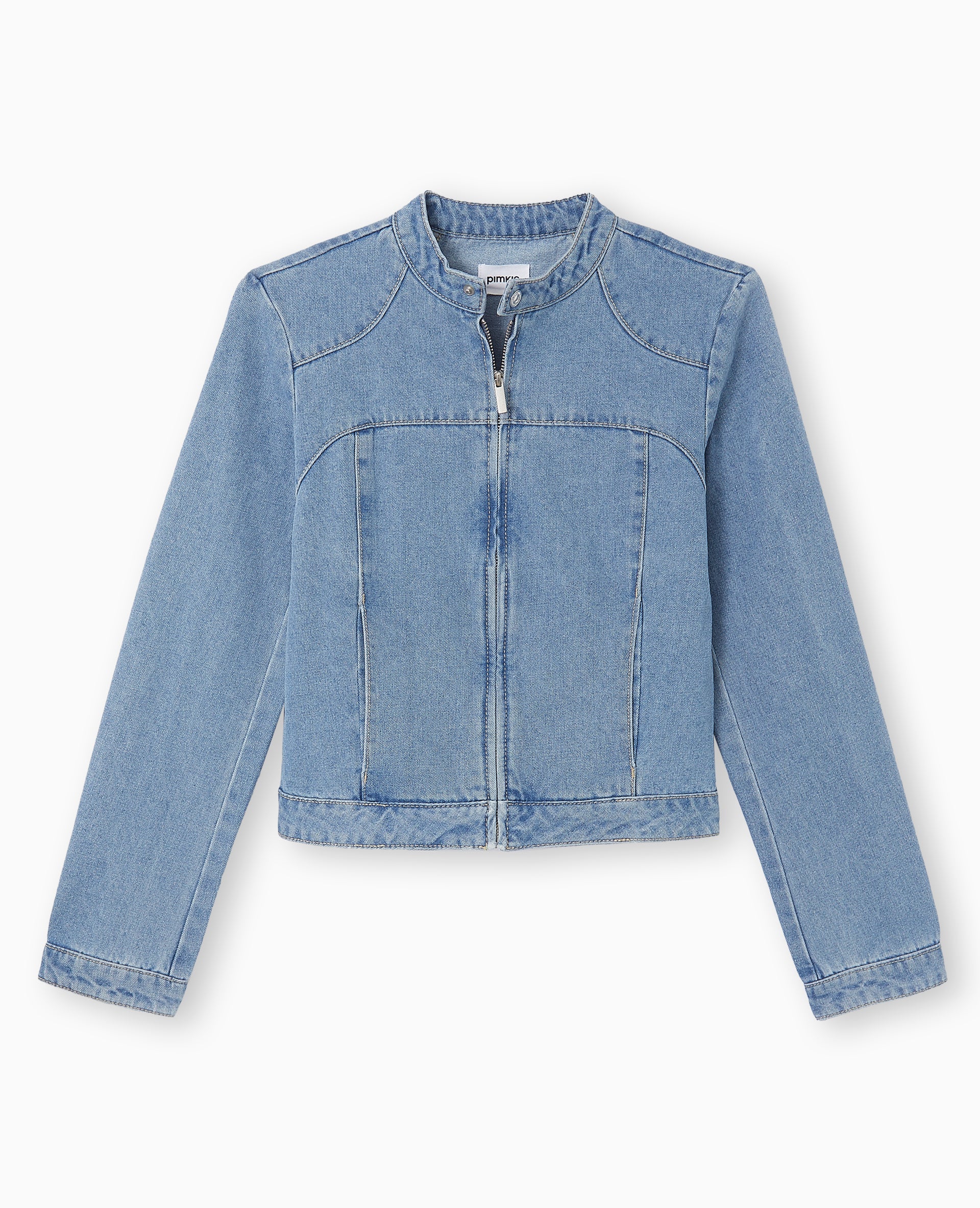Veste en jean esprit biker